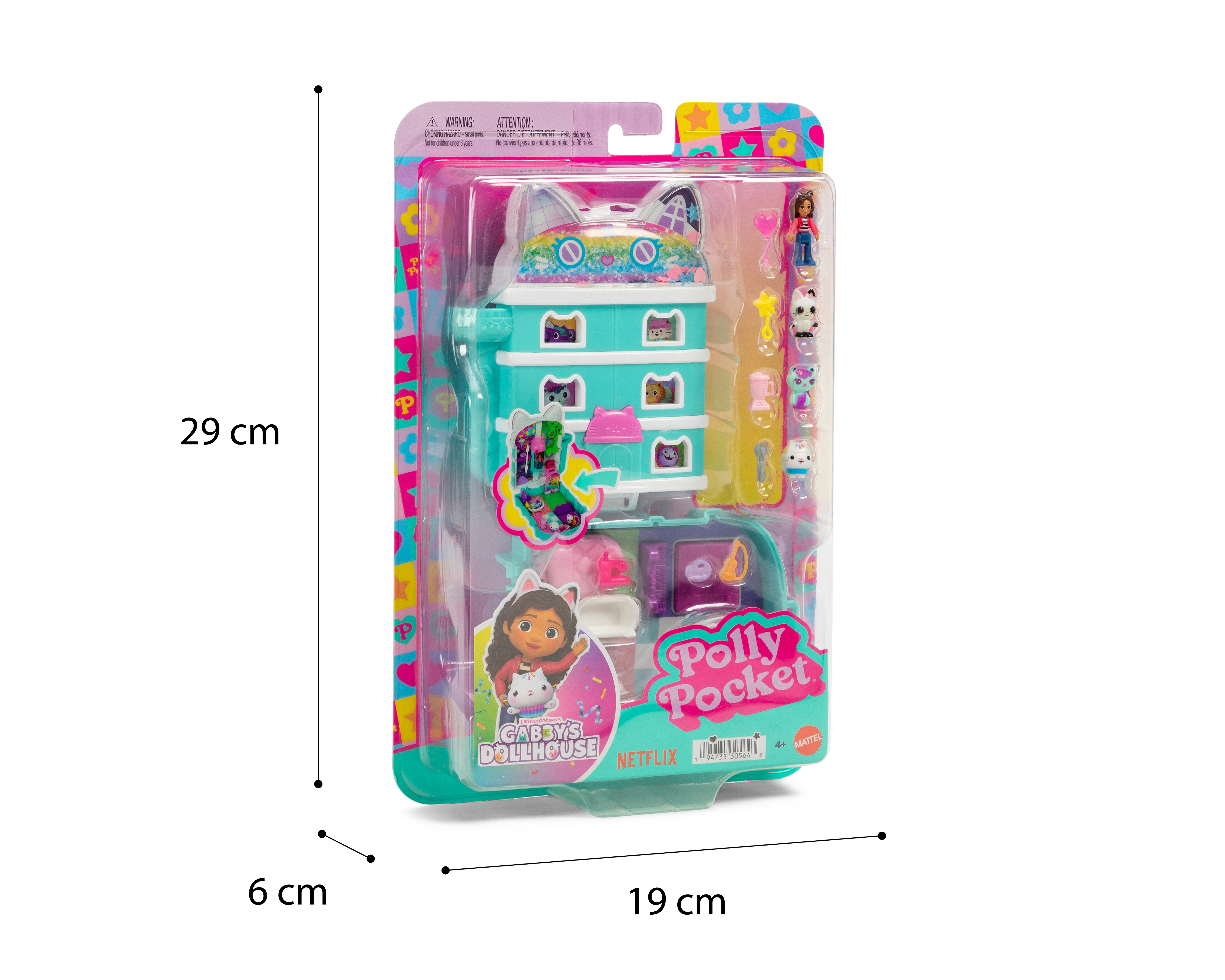 Foto 3 | Foto 3 | Set de Juego Polly Pocket Gabby's Dollhouse con Accesorios