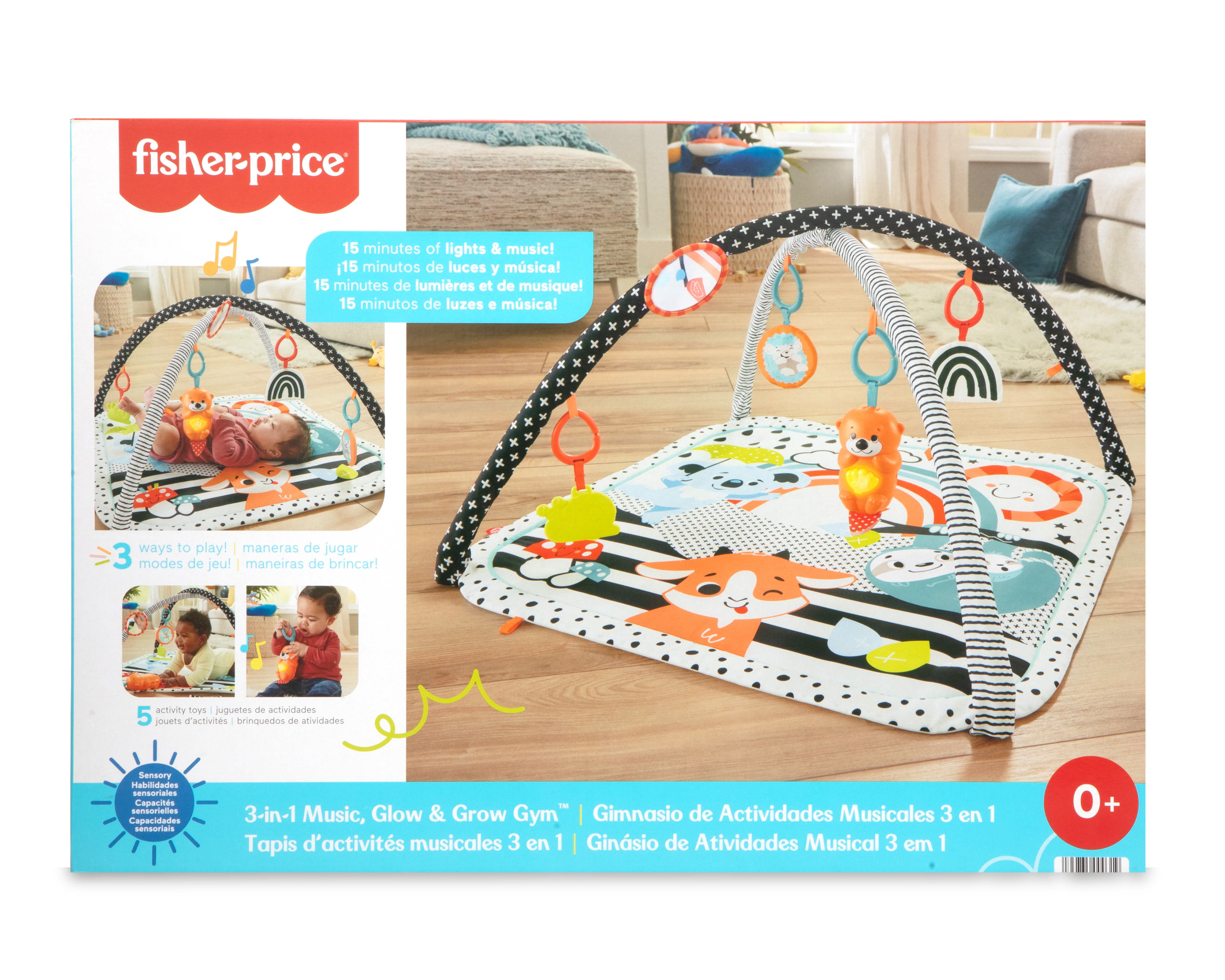 Foto 2 pulgar | Foto 1 | Gimnasio Musical 3 en 1 Fisher-Price