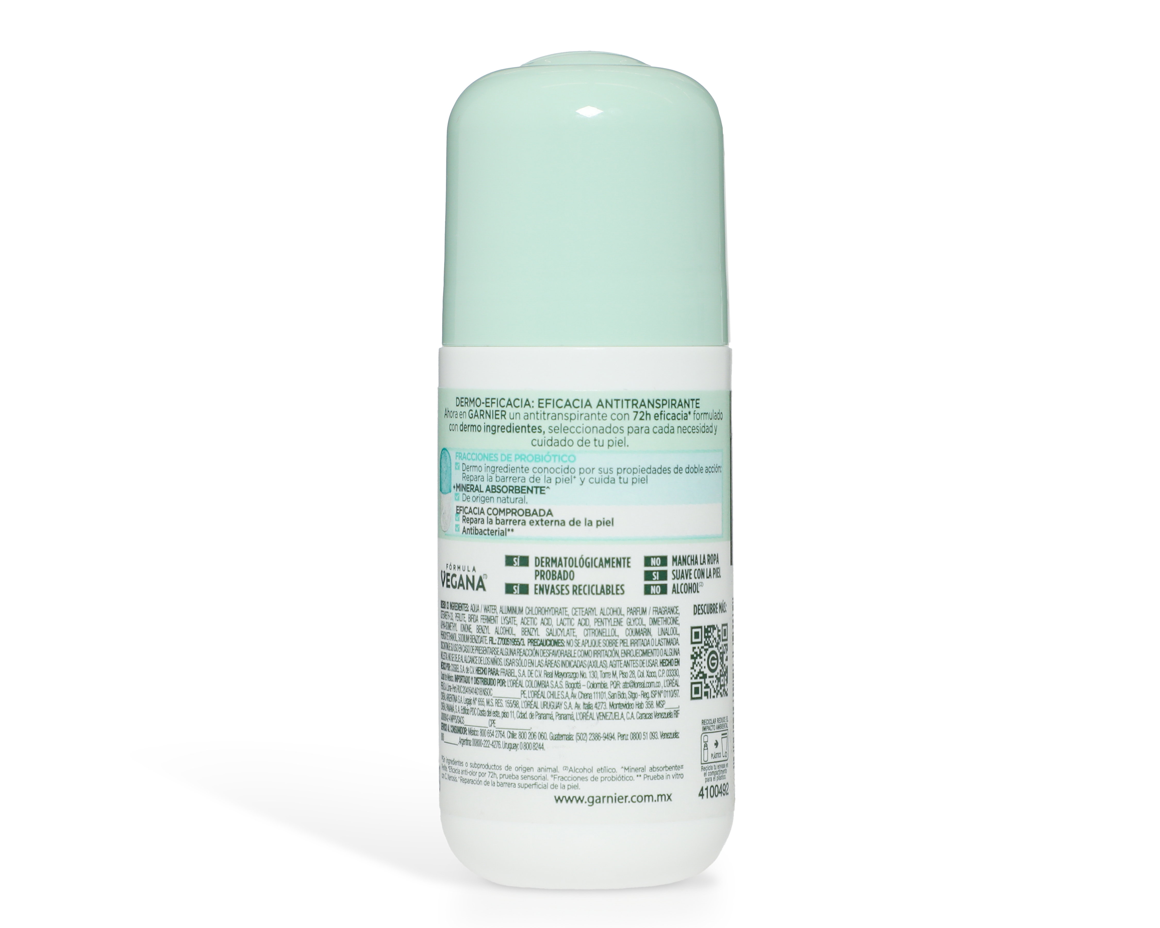 Foto 2 | Foto 2 | Antitranspirante Roll-On Garnier Obao Dermo-Eficacia Reparador 65 g