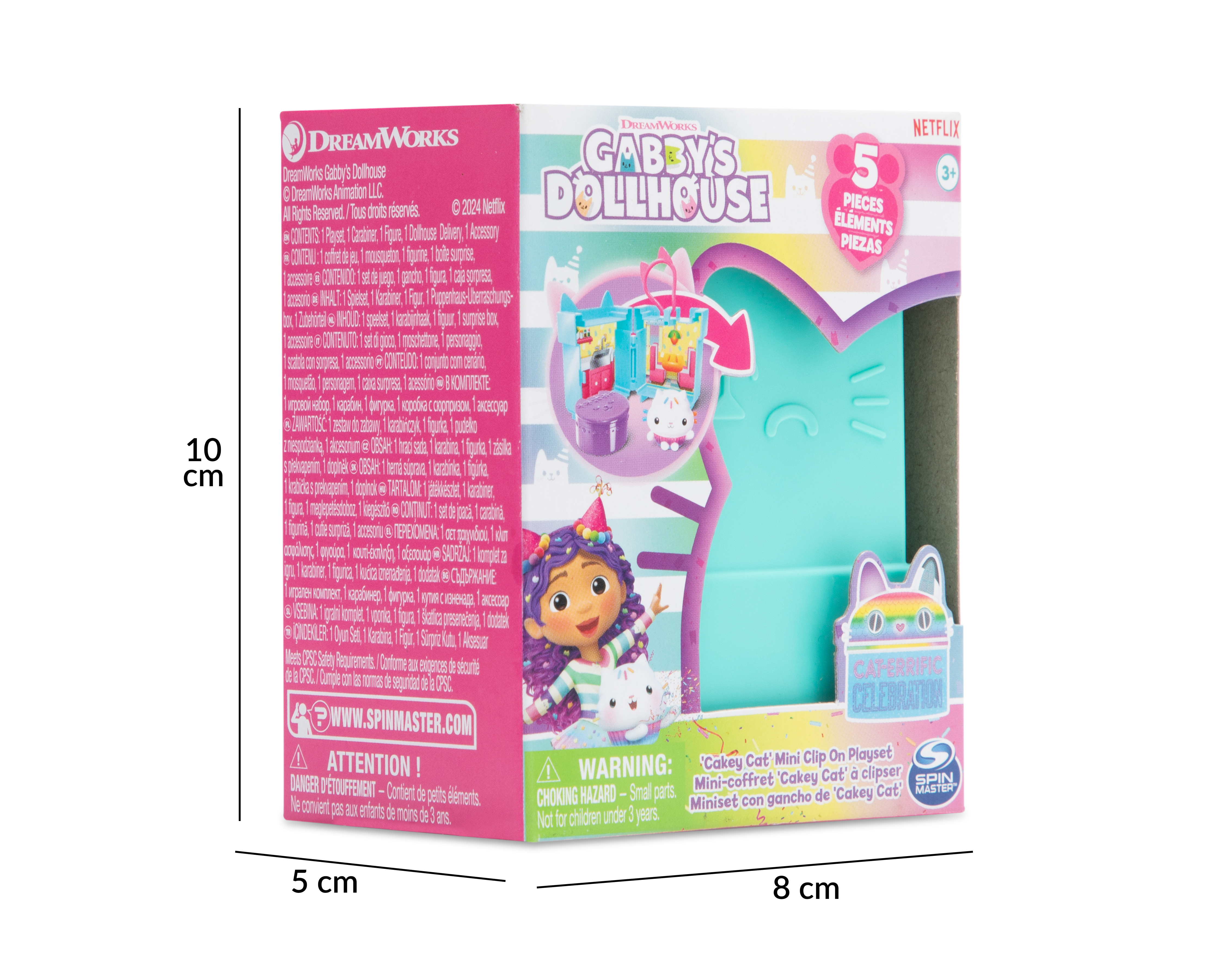 Foto 5 pulgar | Foto 4 | Miniset con Gancho Gabby's Dollhouse 1 Set al Azar