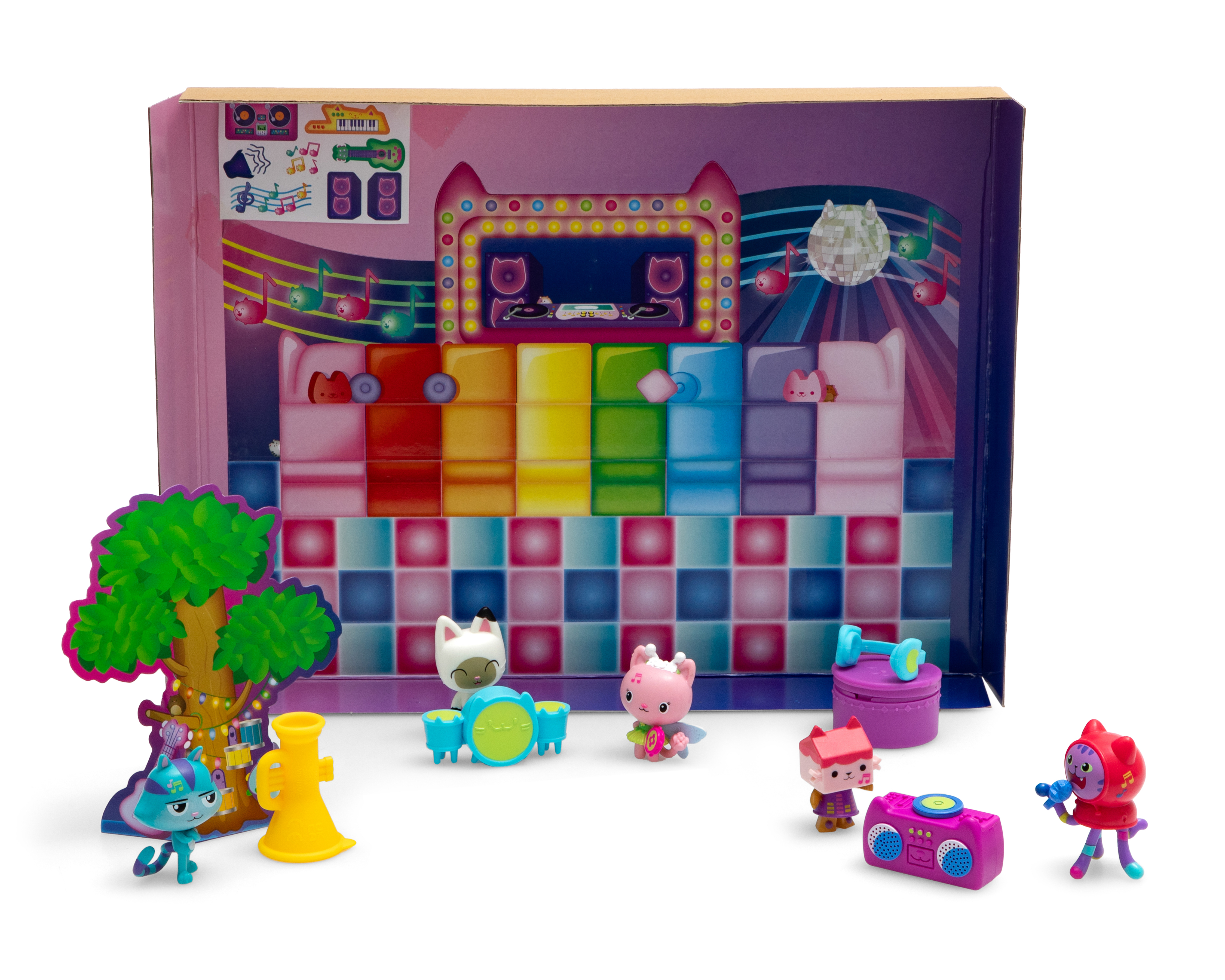 Foto 2 pulgar | Foto 1 | Set de Figuras Juego Musical Gabby y Sus Amigos Gabbys Dollhouse con Accesorios