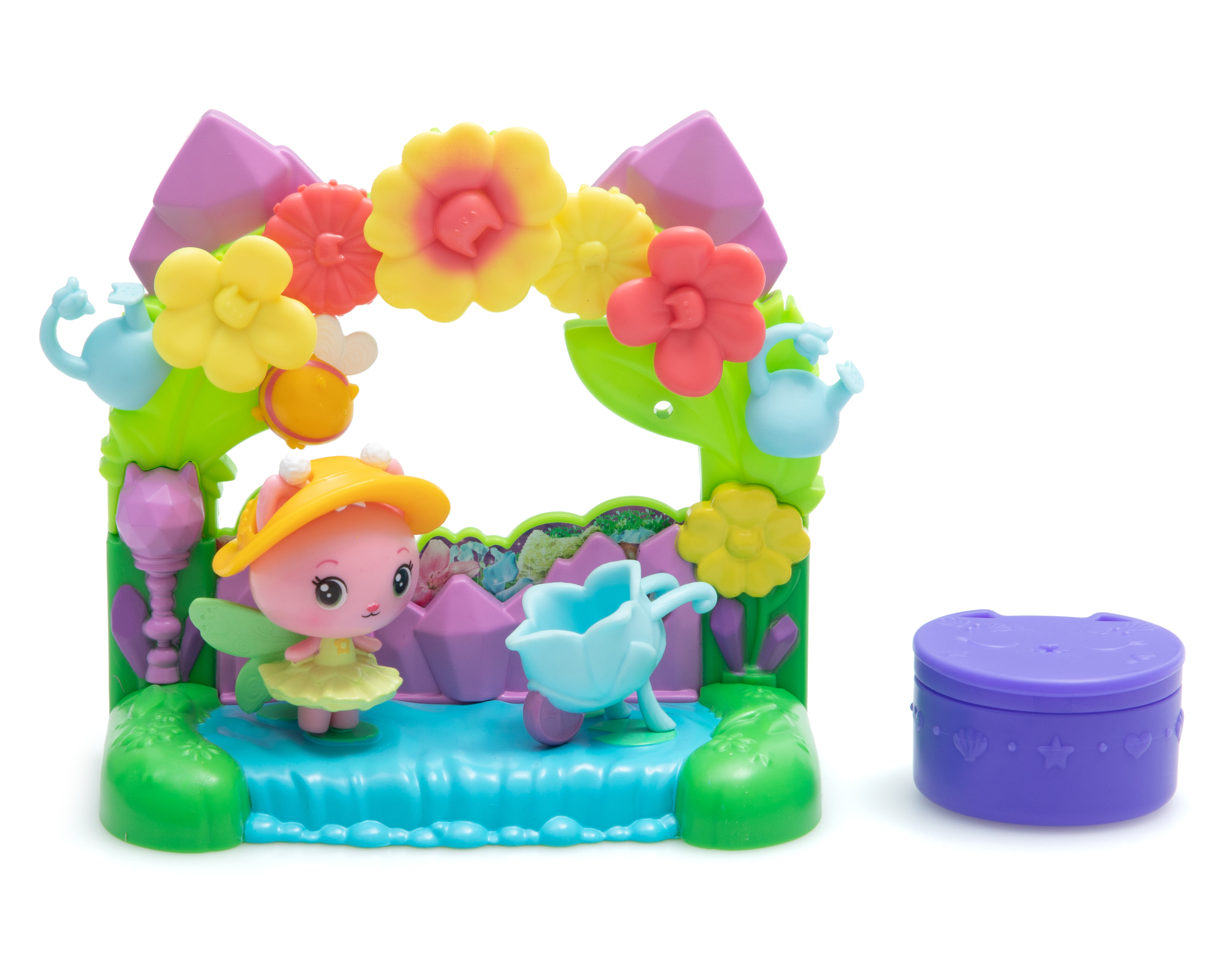 Balcón Jardín de Queen Kitty Fairy Gabby's Dollhouse la Pelicula 7 Piezas