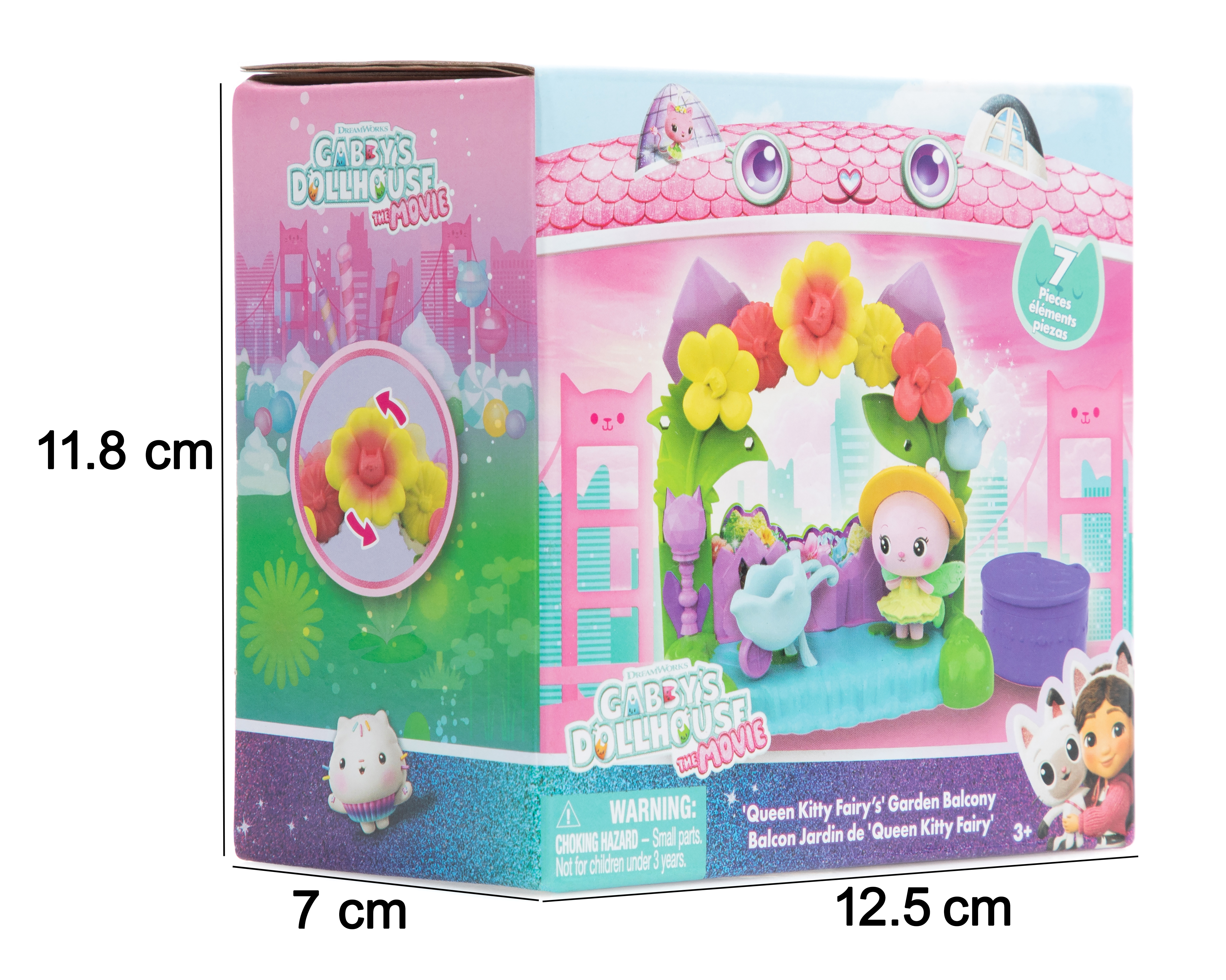 Foto 4 | Foto 4 | Balcón Jardín de Queen Kitty Fairy Gabby's Dollhouse la Pelicula 7 Piezas