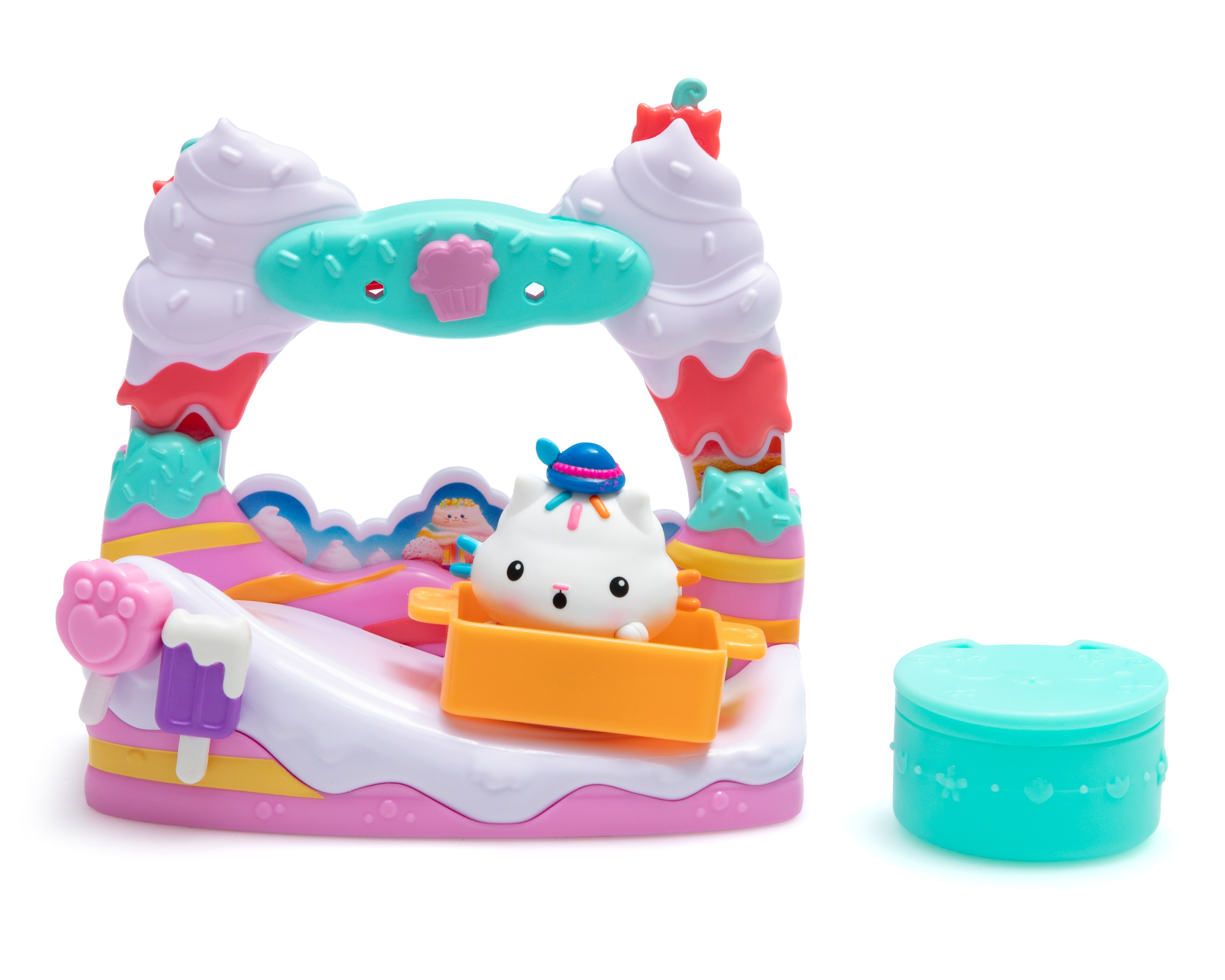 Foto 1 | Foto 1 | Balcón Friandises de Cakey Cat Gabby's Dollhouse la Película 7 Piezas