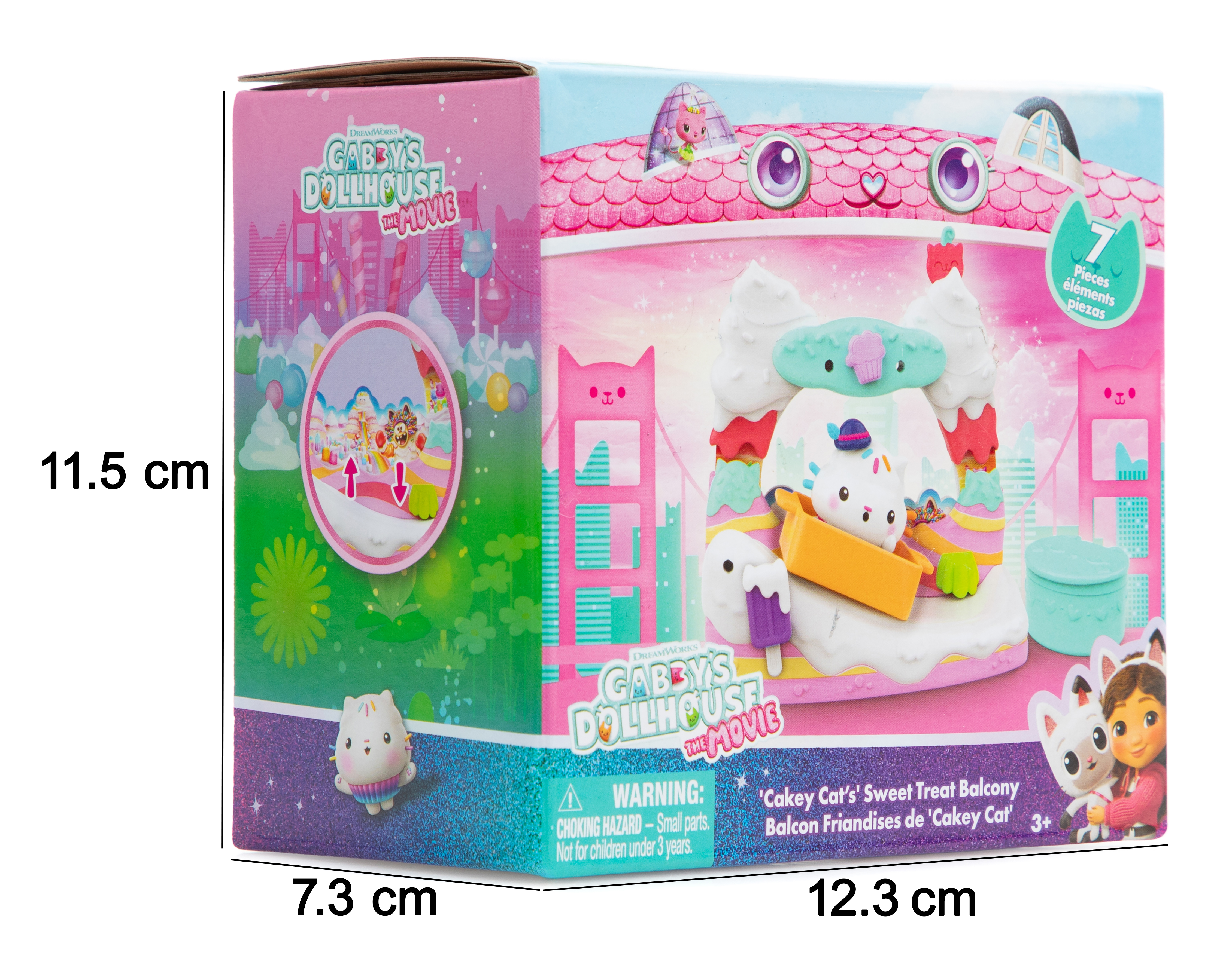 Foto 4 | Foto 4 | Balcón Friandises de Cakey Cat Gabby's Dollhouse la Película 7 Piezas