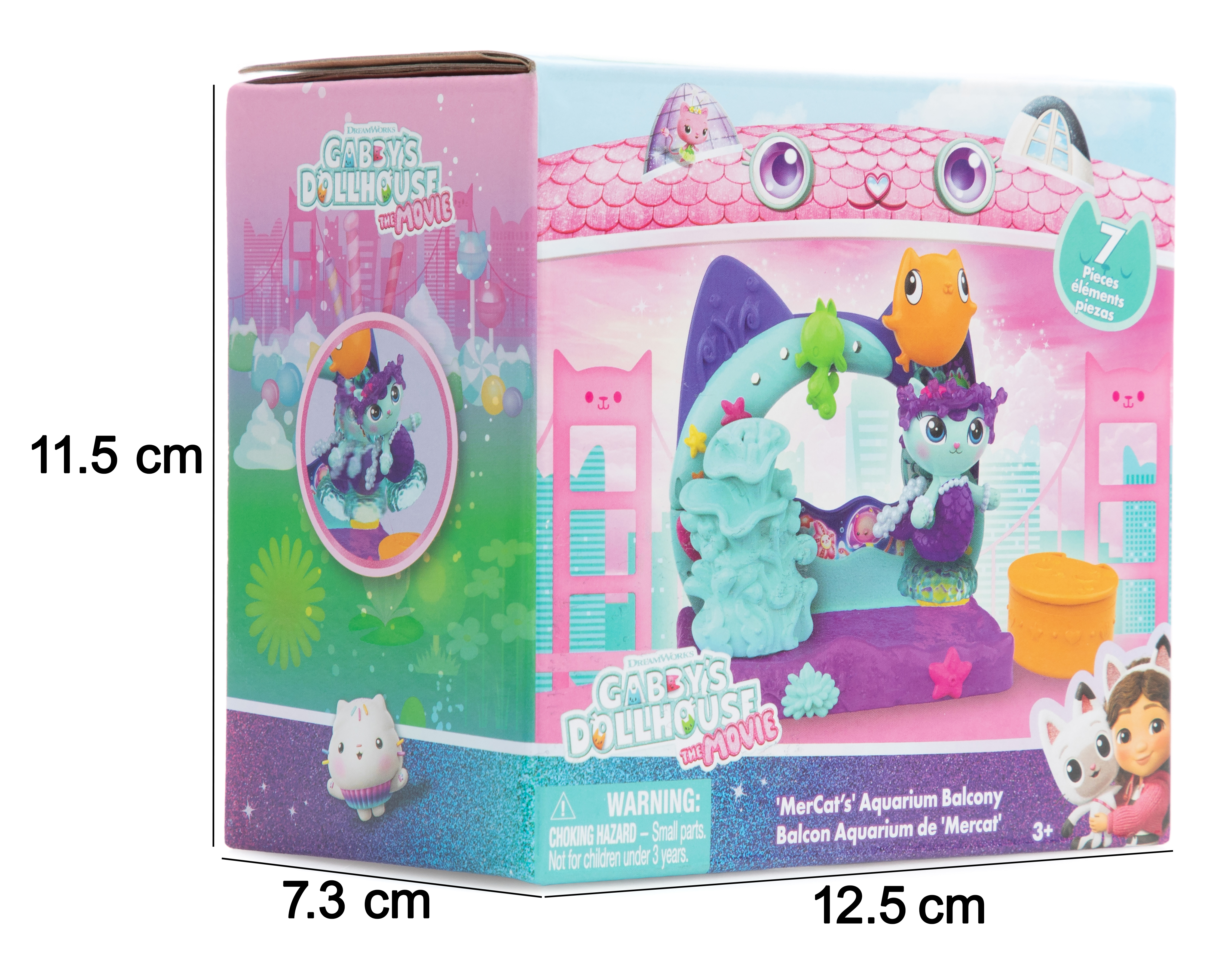 Foto 5 pulgar | Foto 4 | Balcón Aquarium de MerCat Gabby's Dollhouse la Película 7 Piezas
