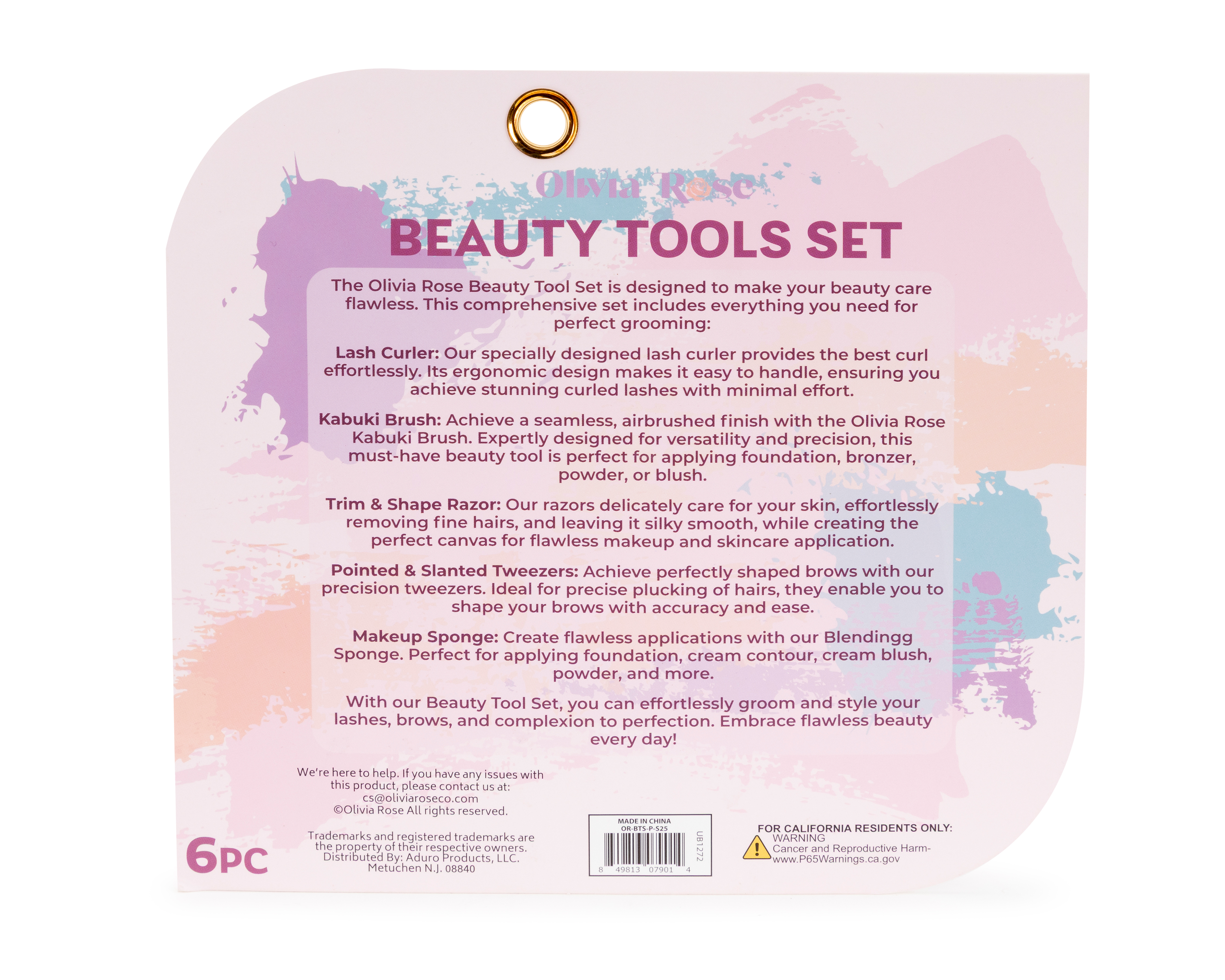 Foto 3 pulgar | Foto 2 | Set de Accesorios para Maquillaje Olivia Rose 6 Piezas