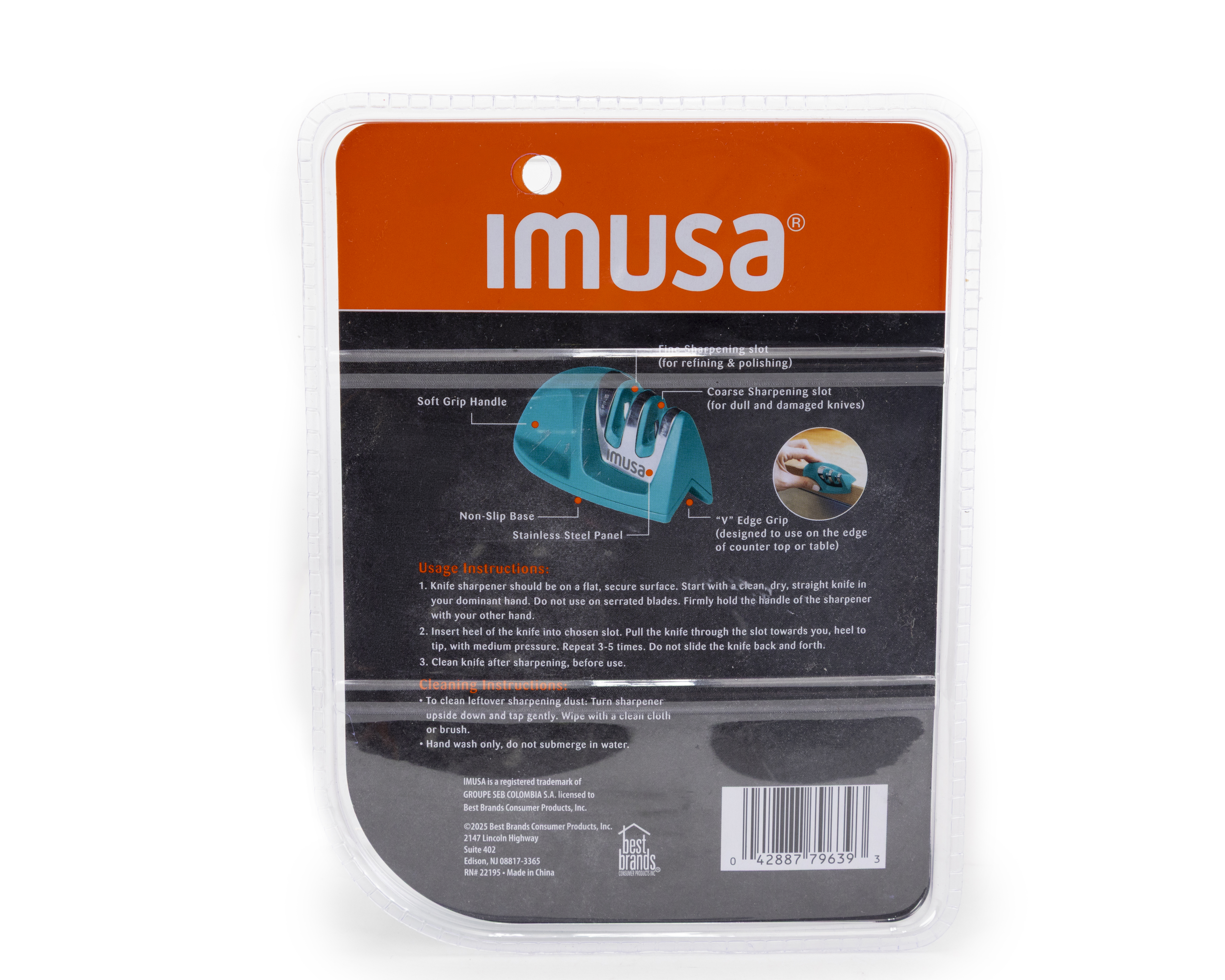 Foto 3 pulgar | Foto 2 | Afilador de Cuchillos Imusa