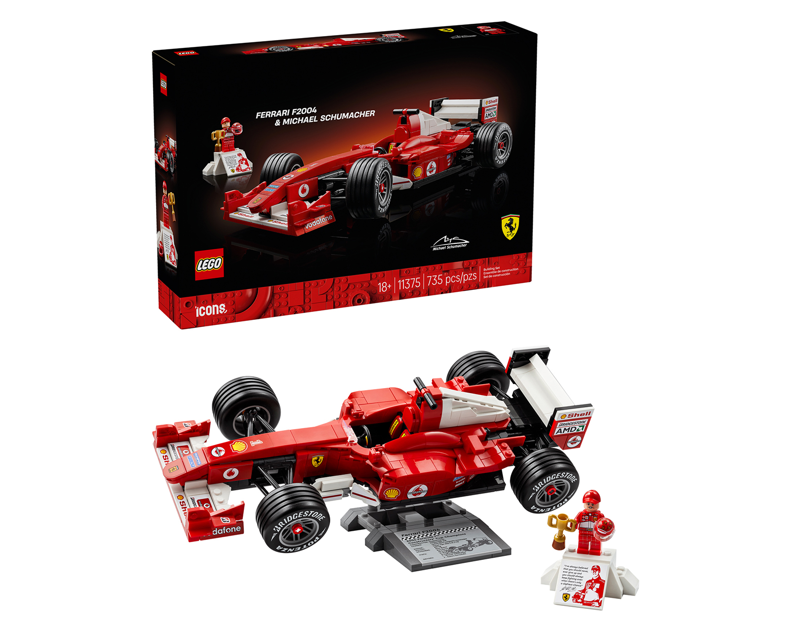 Foto 1 | Foto 1 | LEGO Icons: Ferrari F2004 & Michael Schumacher
