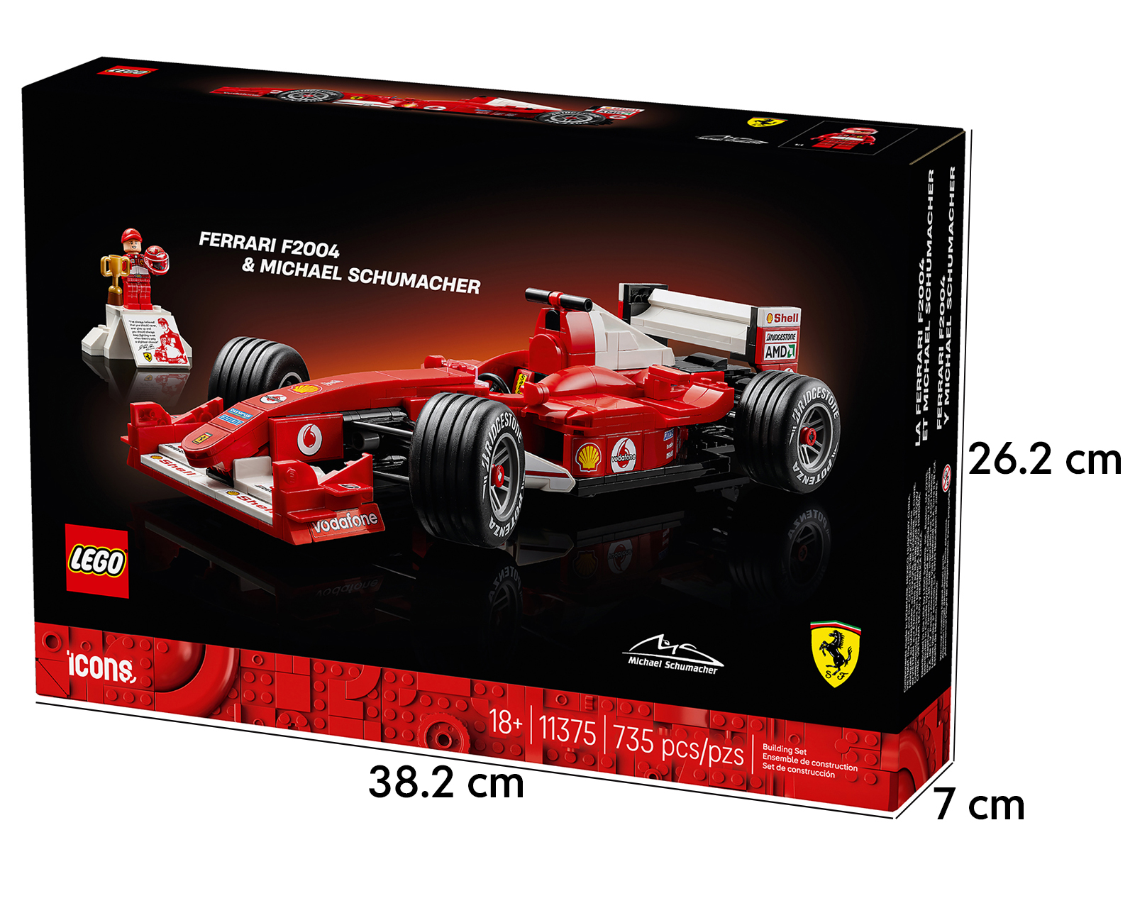 Foto 6 pulgar | Foto 5 | LEGO Icons: Ferrari F2004 & Michael Schumacher