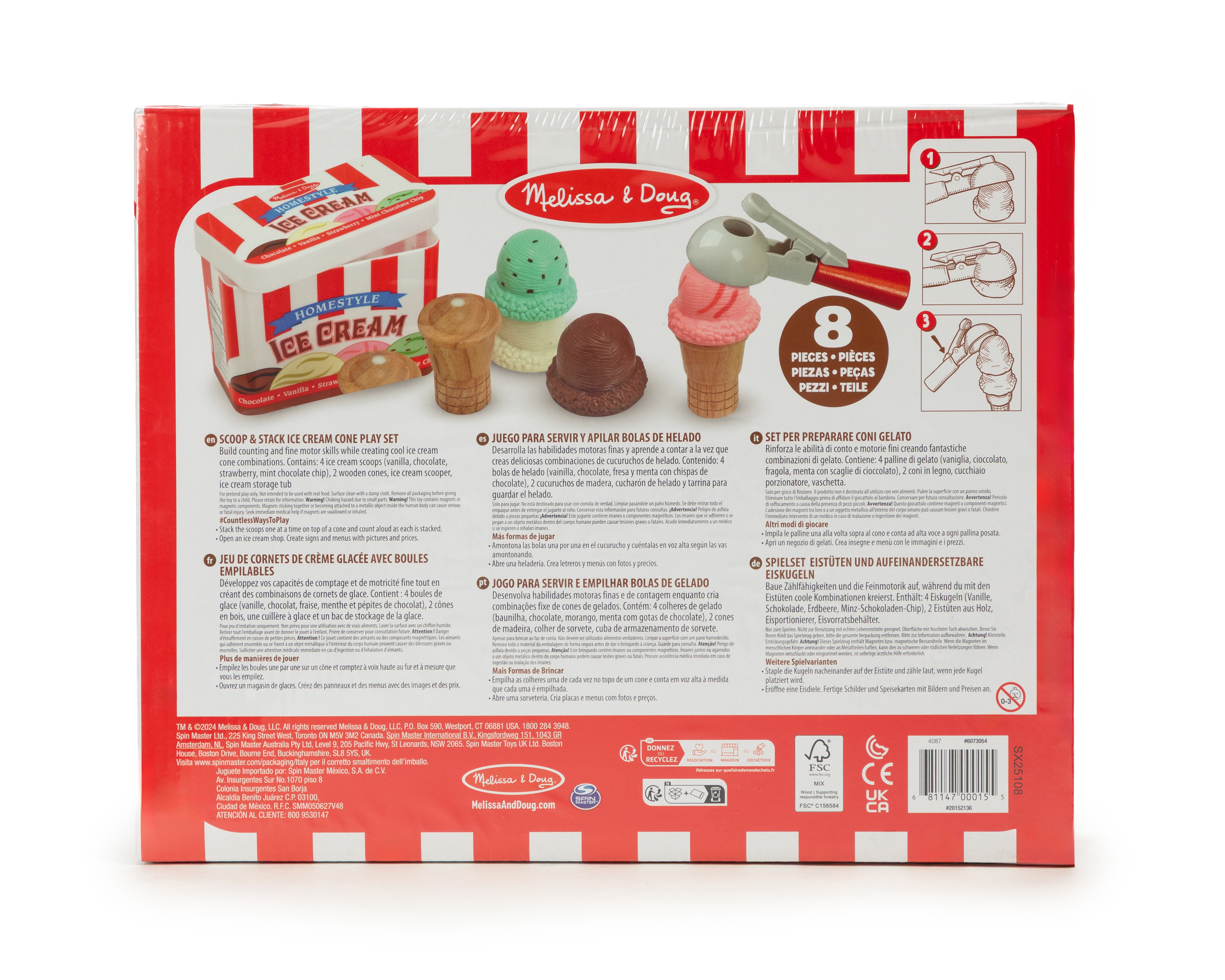 Foto 3 pulgar | Foto 2 | Juego de Helado Melissa & Dough 8 Piezas