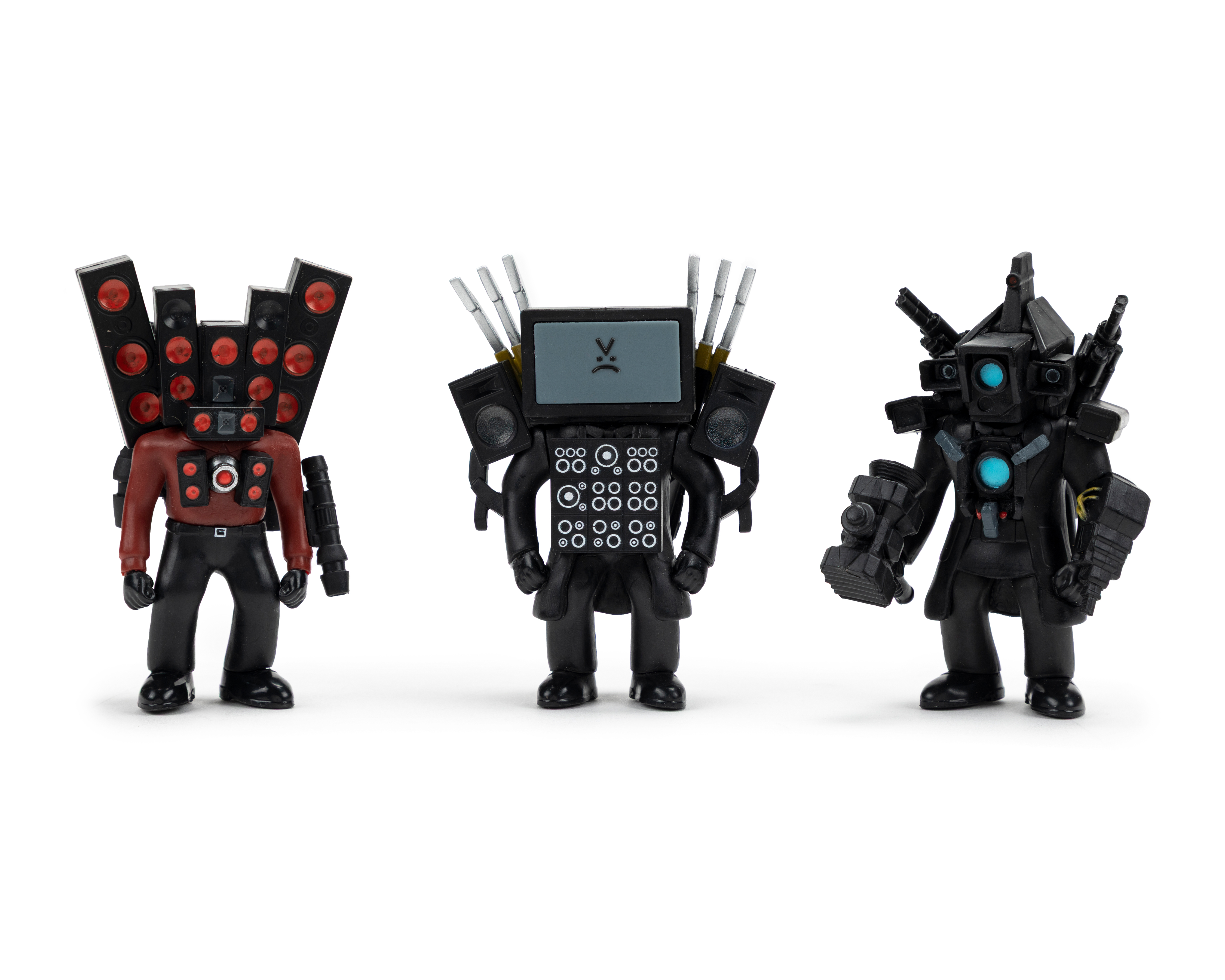 Set de Figuras Skibidi Titan Collection 3 Piezas