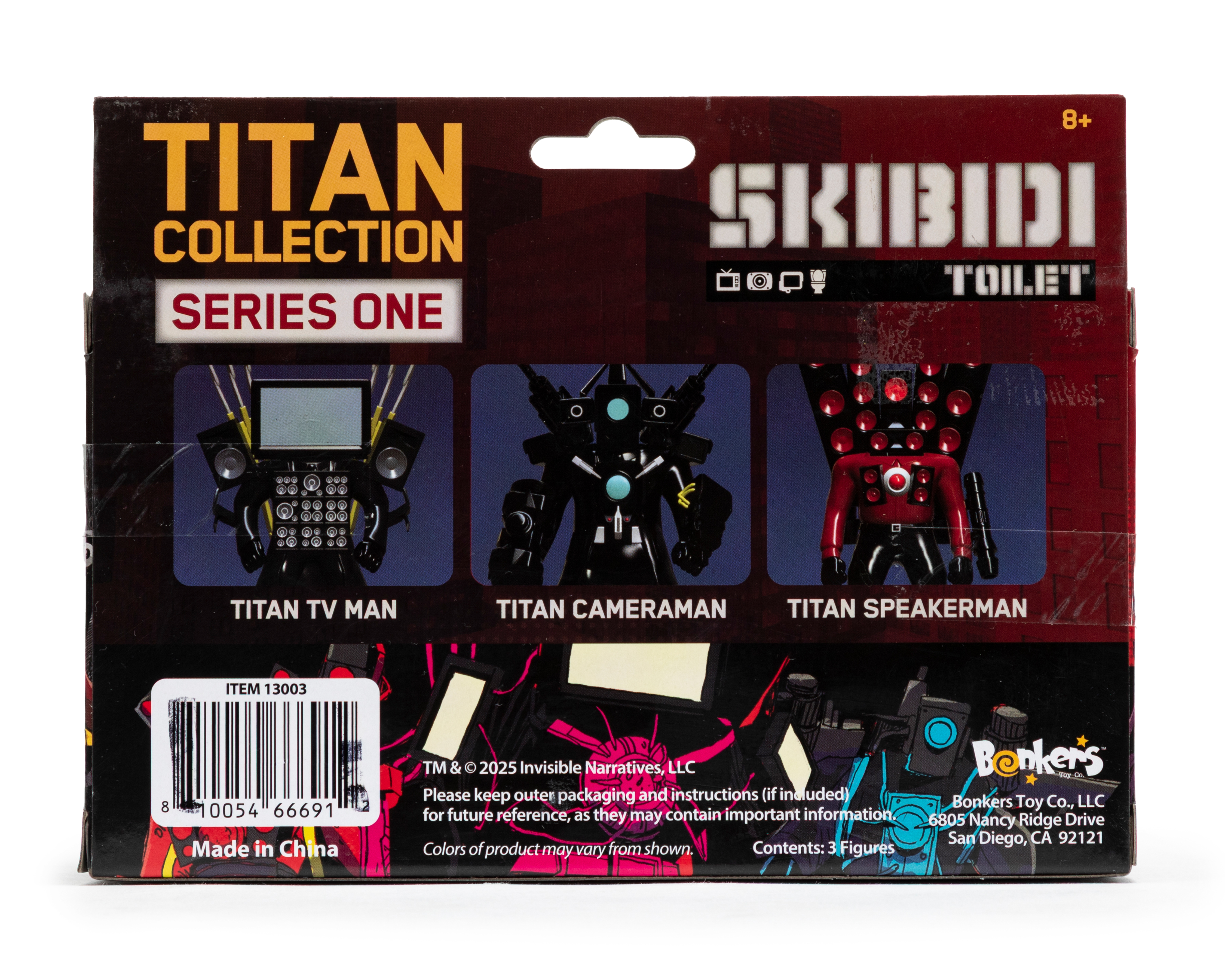 Foto 6 pulgar | Foto 5 | Set de Figuras Skibidi Titan Collection 3 Piezas