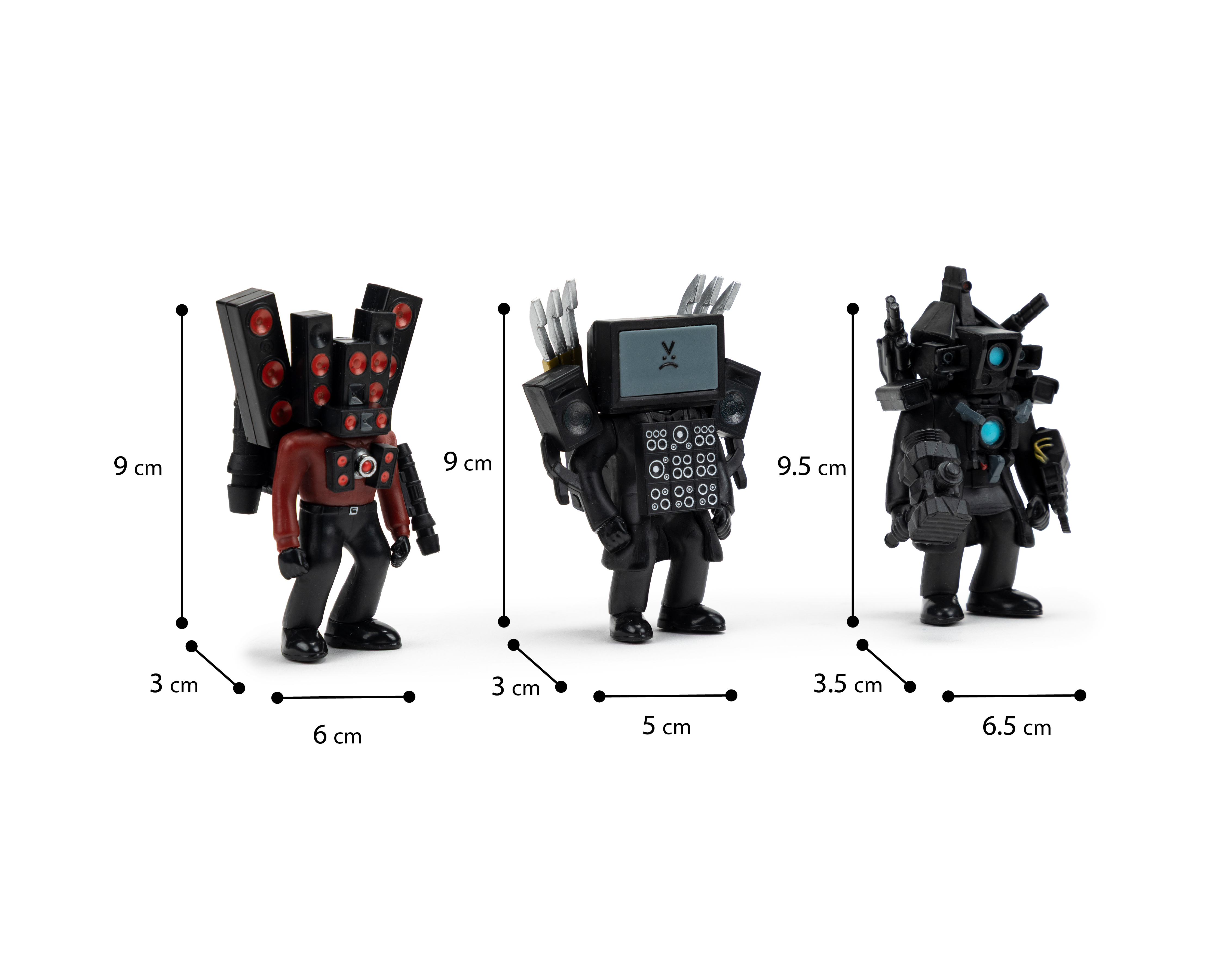 Foto 6 | Foto 6 | Set de Figuras Skibidi Titan Collection 3 Piezas