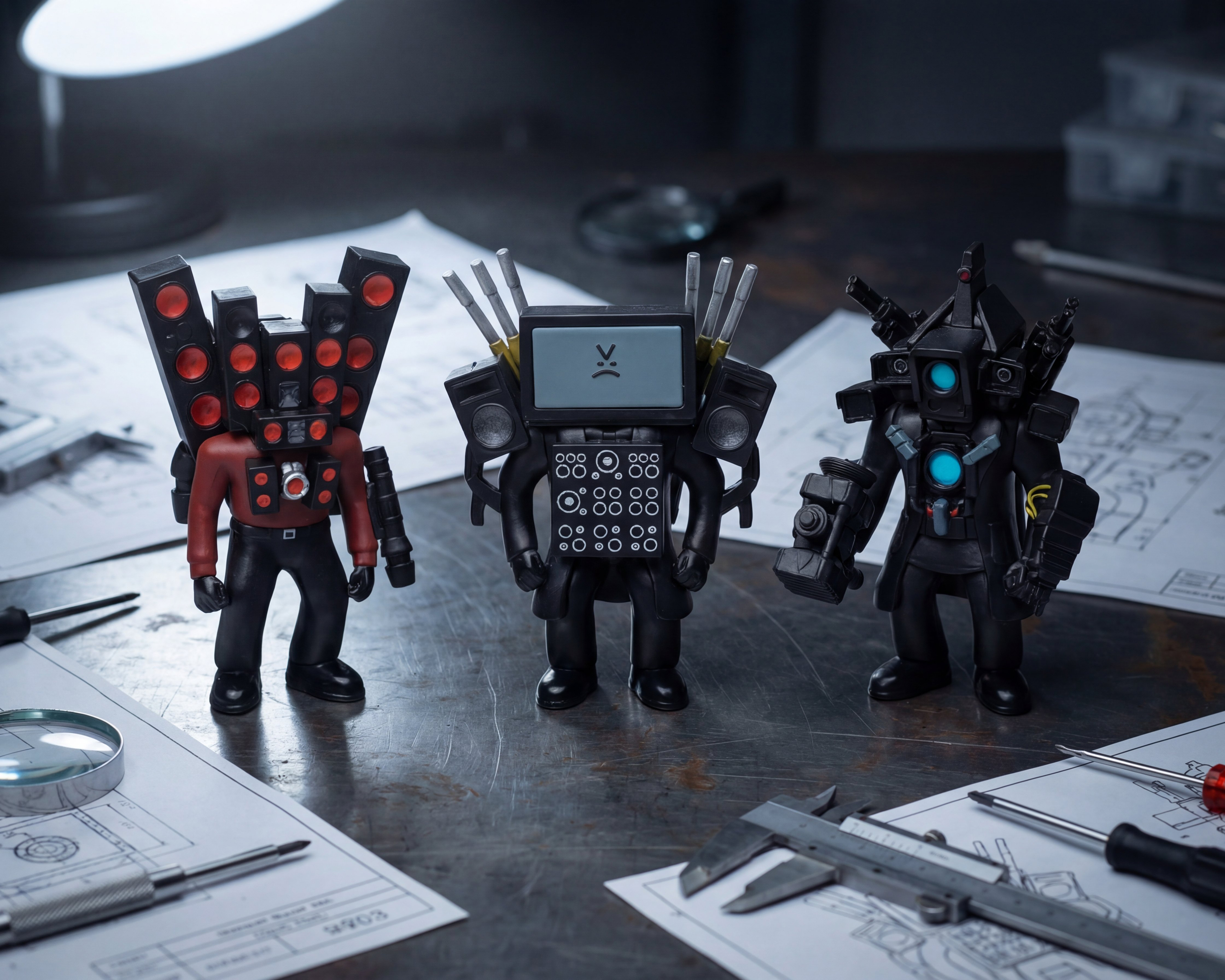 Foto 7 | Foto 7 | Set de Figuras Skibidi Titan Collection 3 Piezas