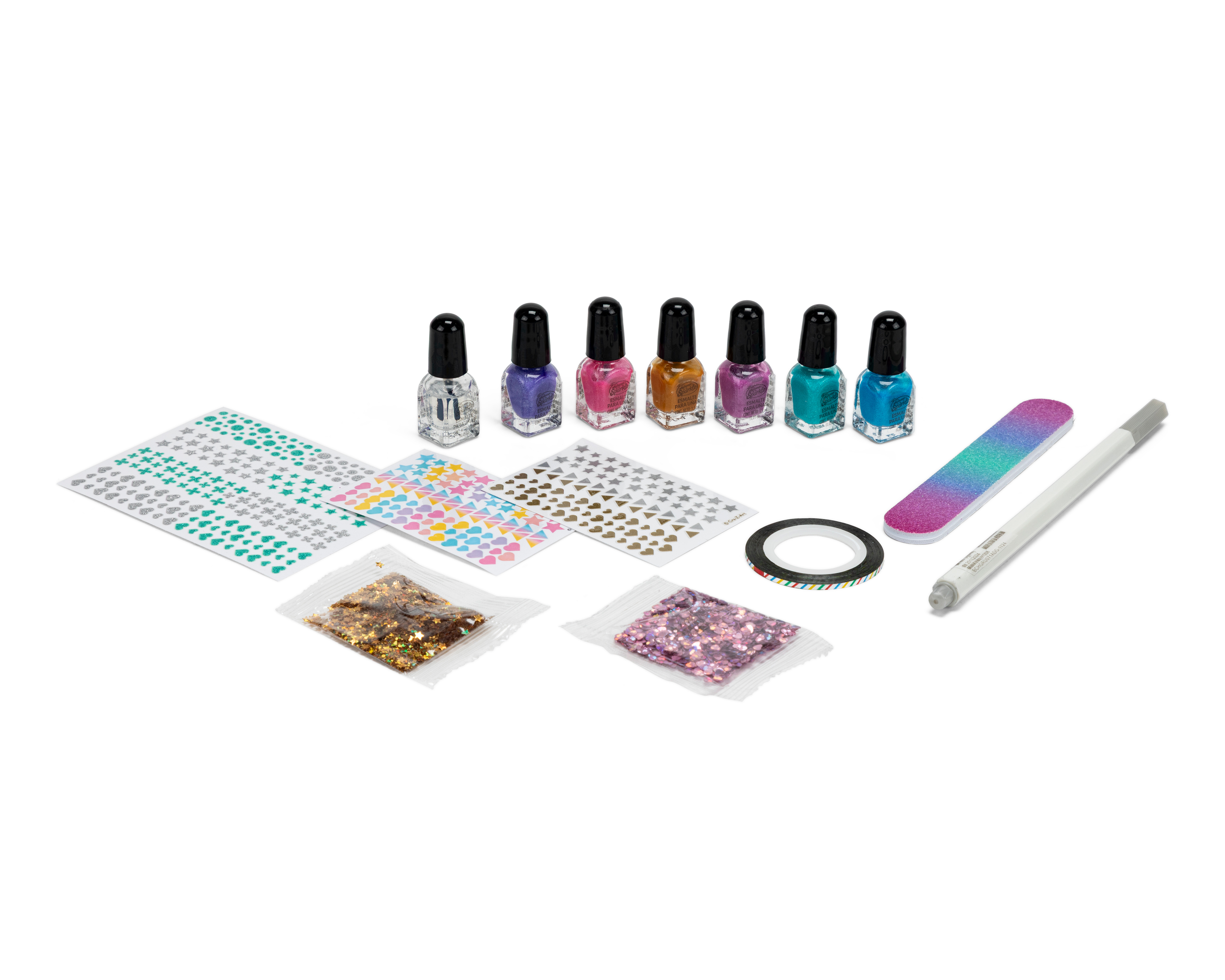 Juego de Decoración de Uñas Shimmer 'N Sparkle 14 Piezas