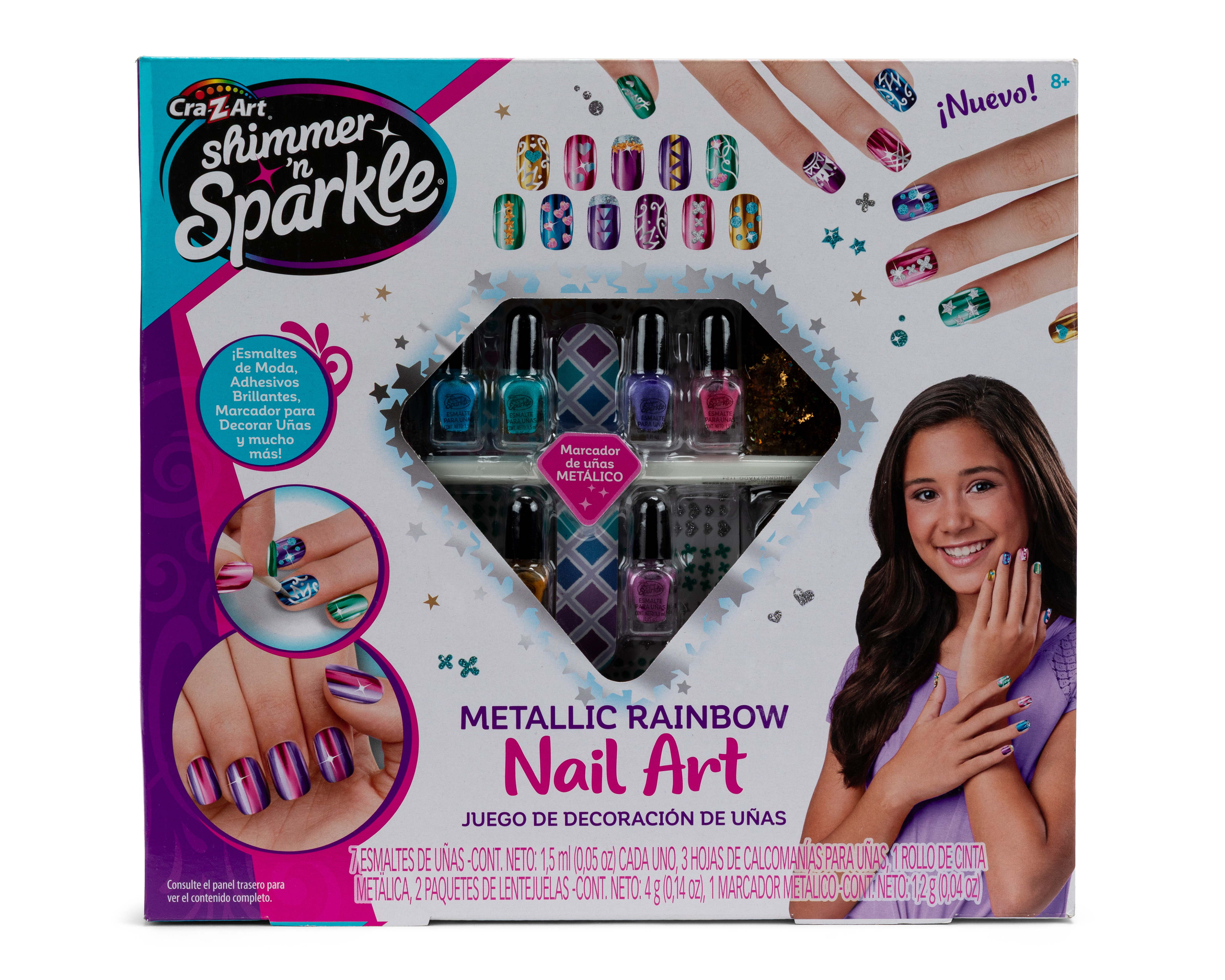 Foto 5 pulgar | Foto 4 | Juego de Decoración de Uñas Shimmer 'N Sparkle 14 Piezas