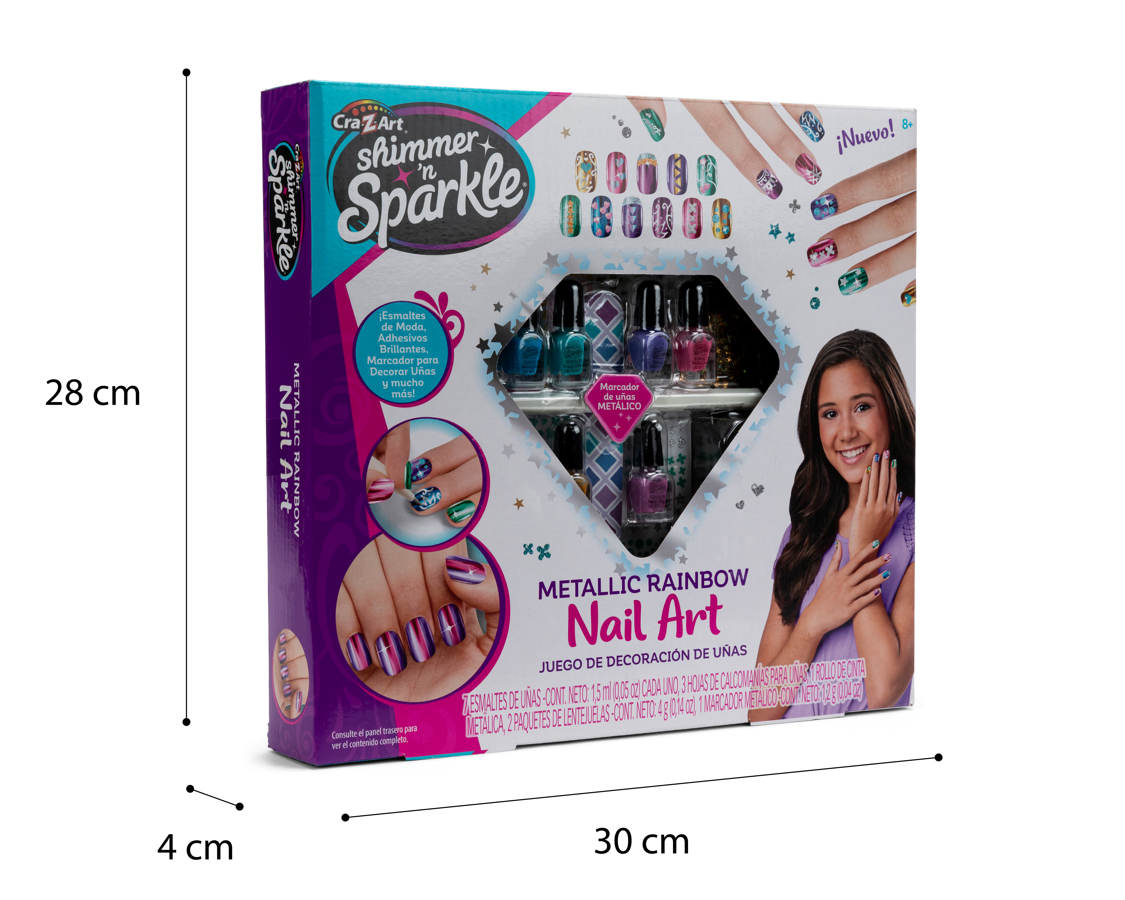 Foto 7 pulgar | Foto 6 | Juego de Decoración de Uñas Shimmer 'N Sparkle 14 Piezas