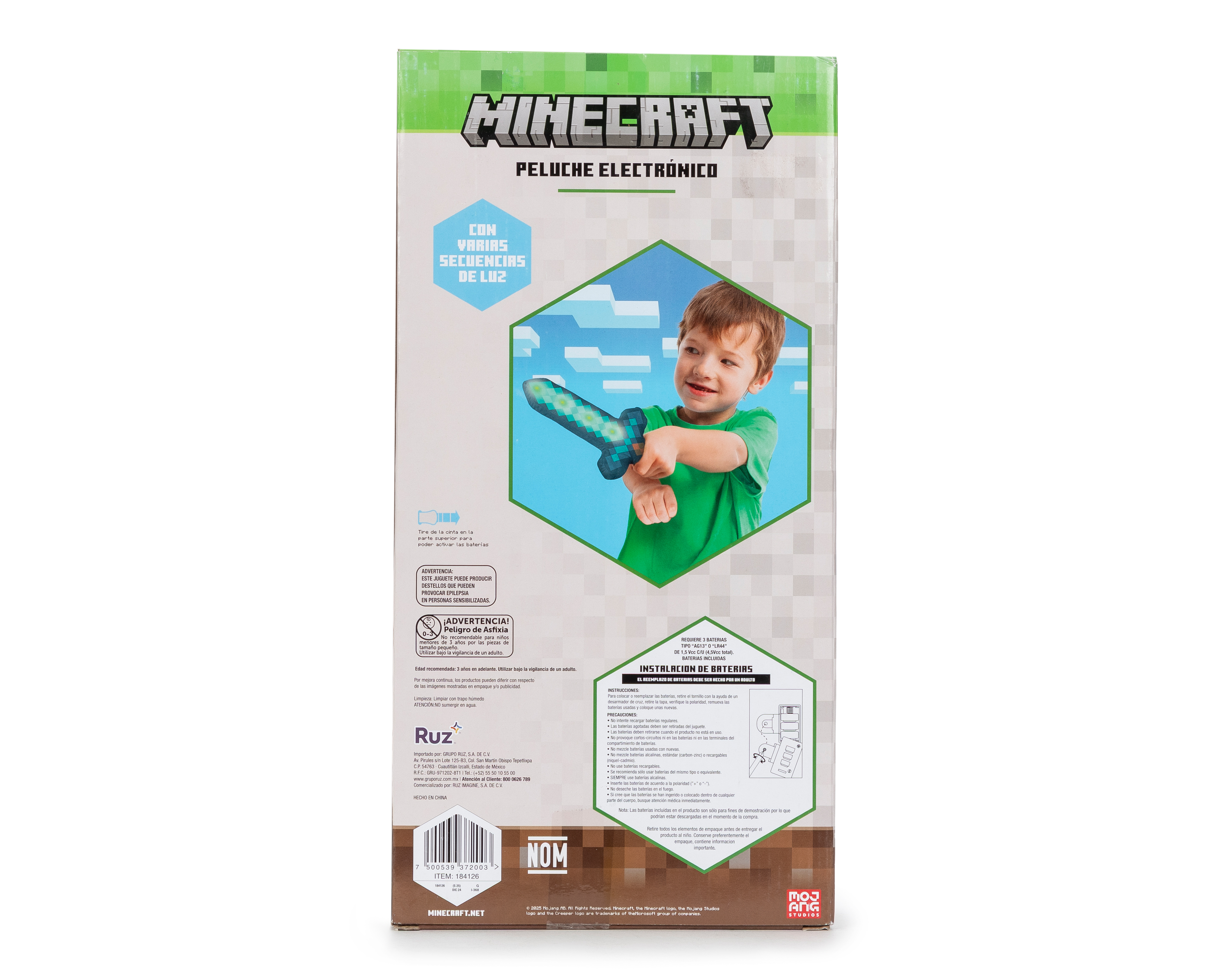 Foto 6 pulgar | Foto 5 | Peluche Minecraft con Luces