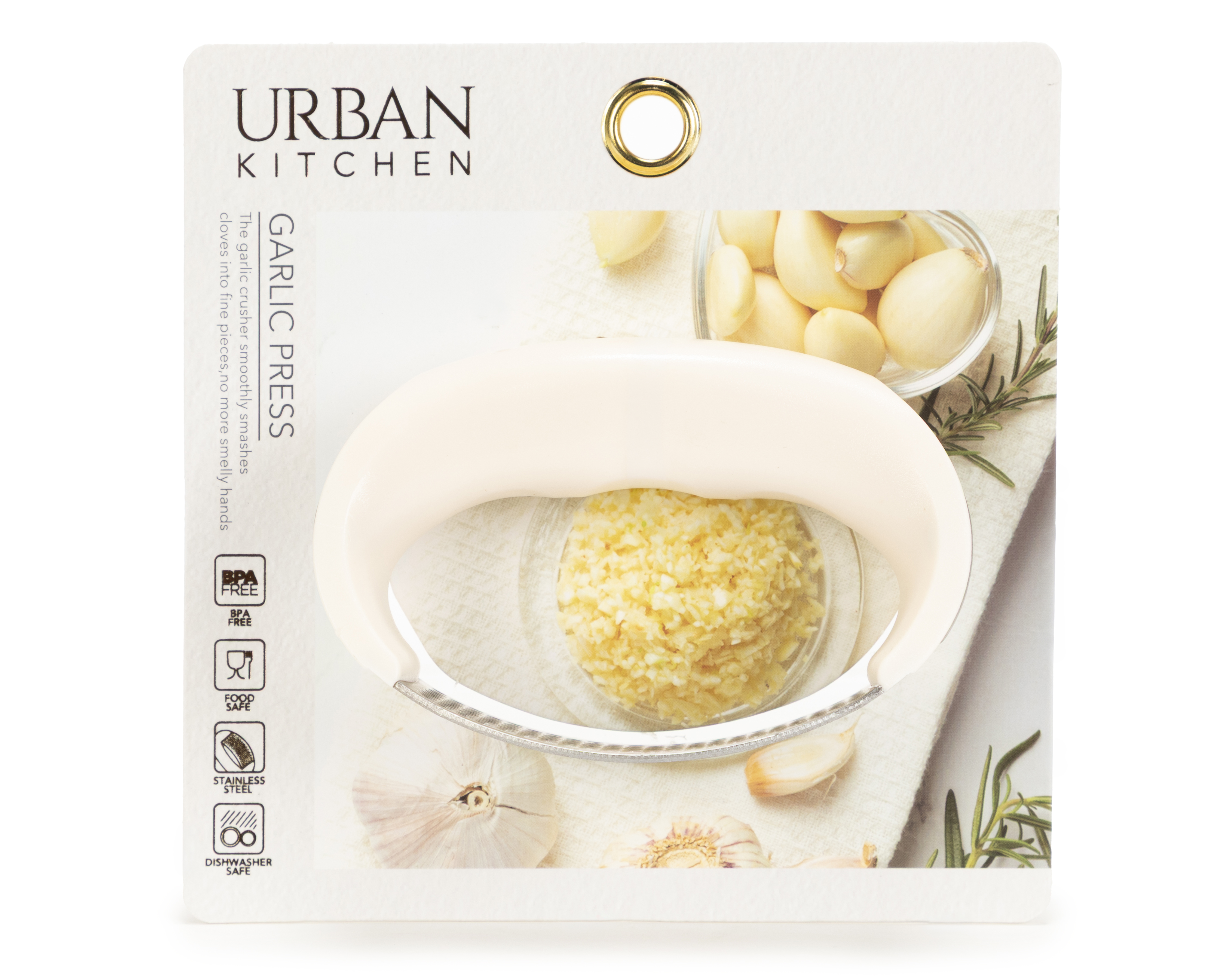 Prensa Triturador de Ajo de Acero Inoxidable Urban Kitchen