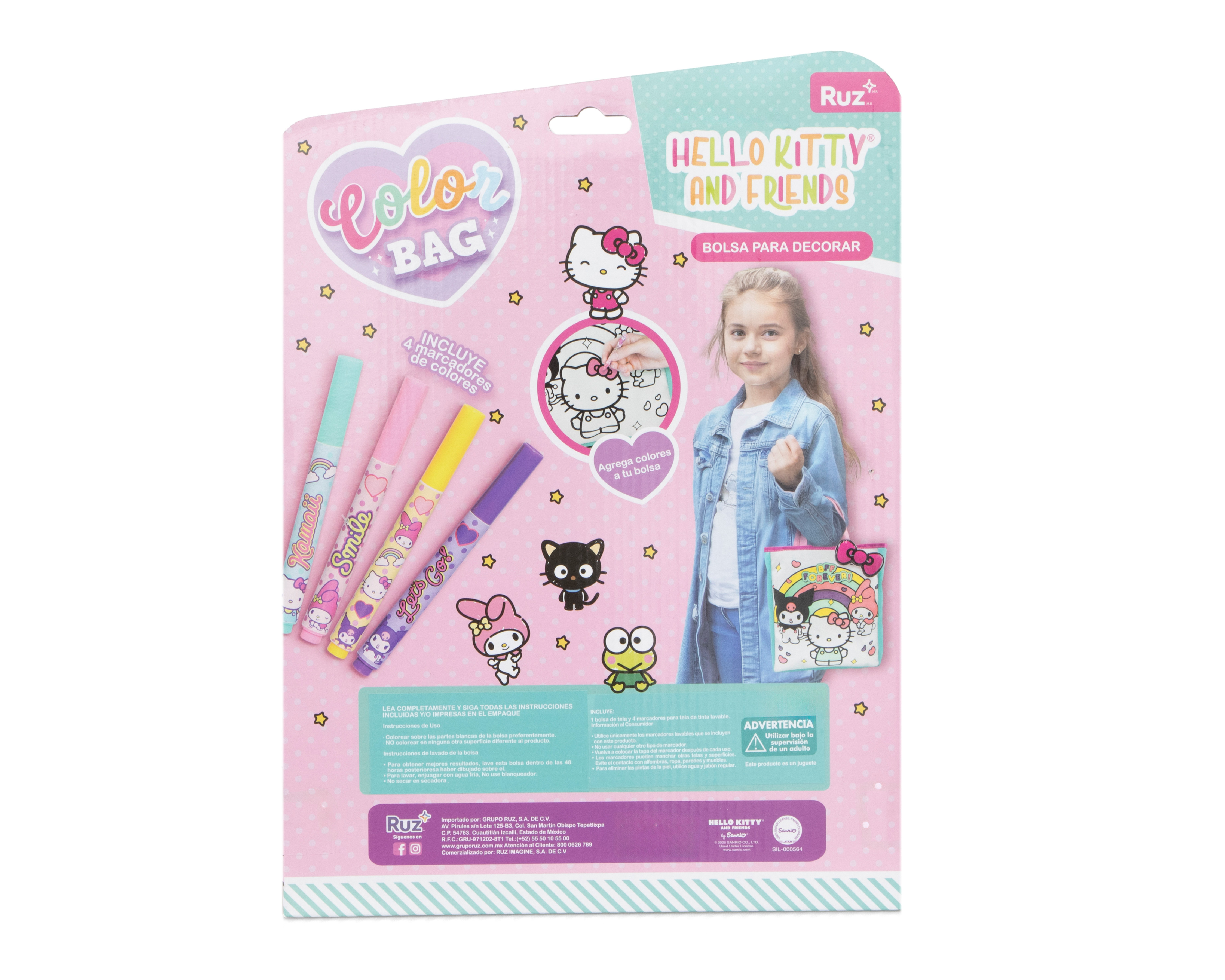 Foto 6 pulgar | Foto 5 | Bolsa para Decorar Hello Kitty con Plumones