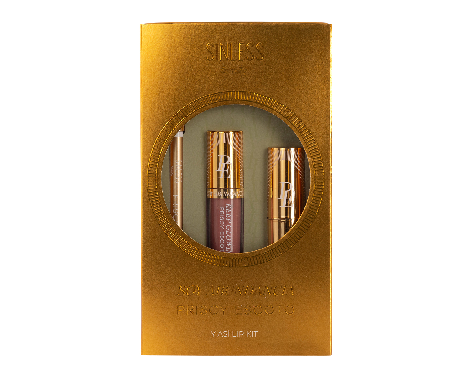Foto 2 | Foto 2 | Kit de Maquillaje para Labios Sinless Beauty Priscy Escoto Y Así 3 Piezas