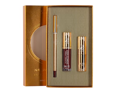 Foto 1 | Foto 1 | Kit de Maquillaje para Labios Sinless Beauty Priscy Escoto Wine Kiss Lip 3 Piezas