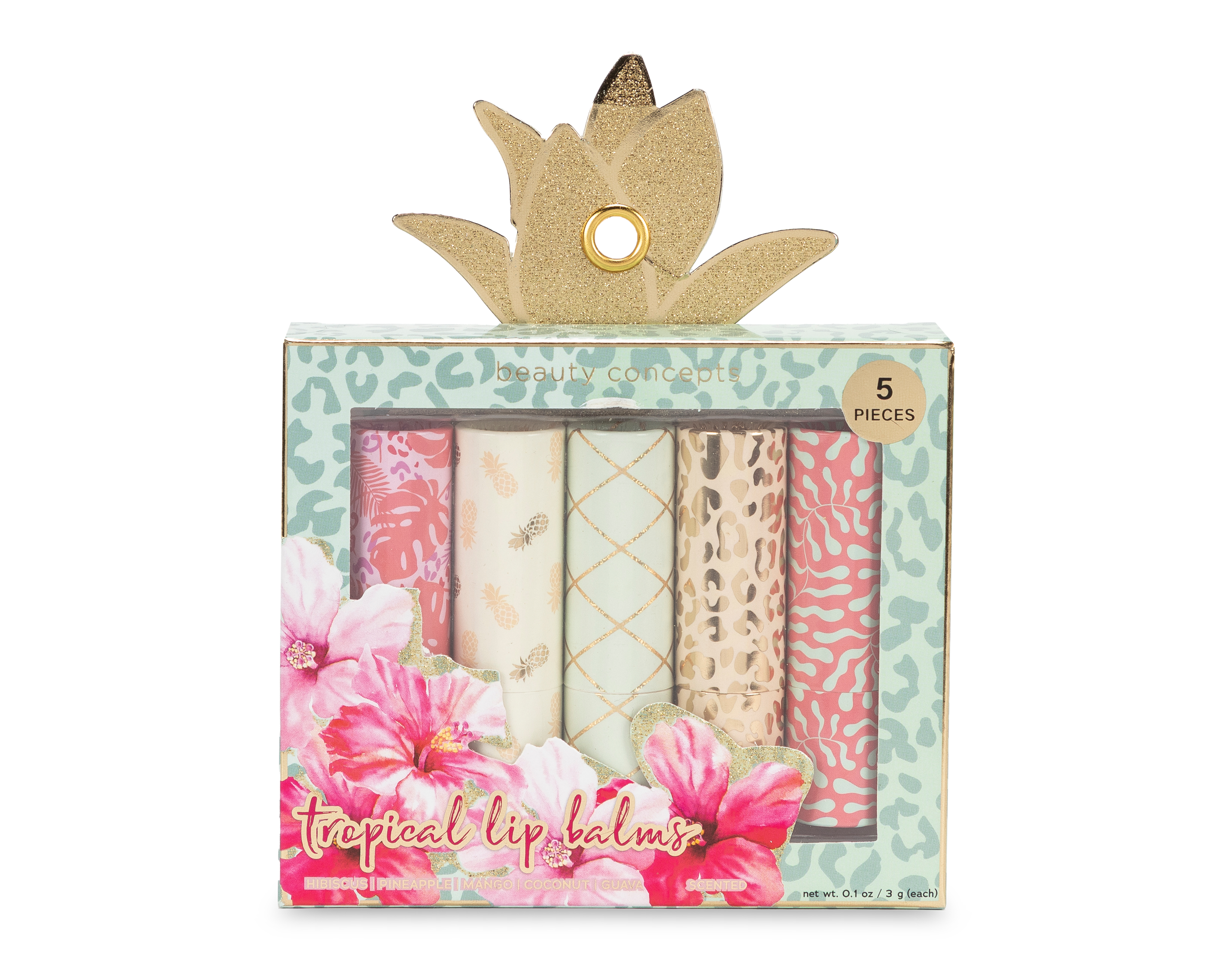 Bálsamo Labial Beauty Concepts Tropical 5 Piezas