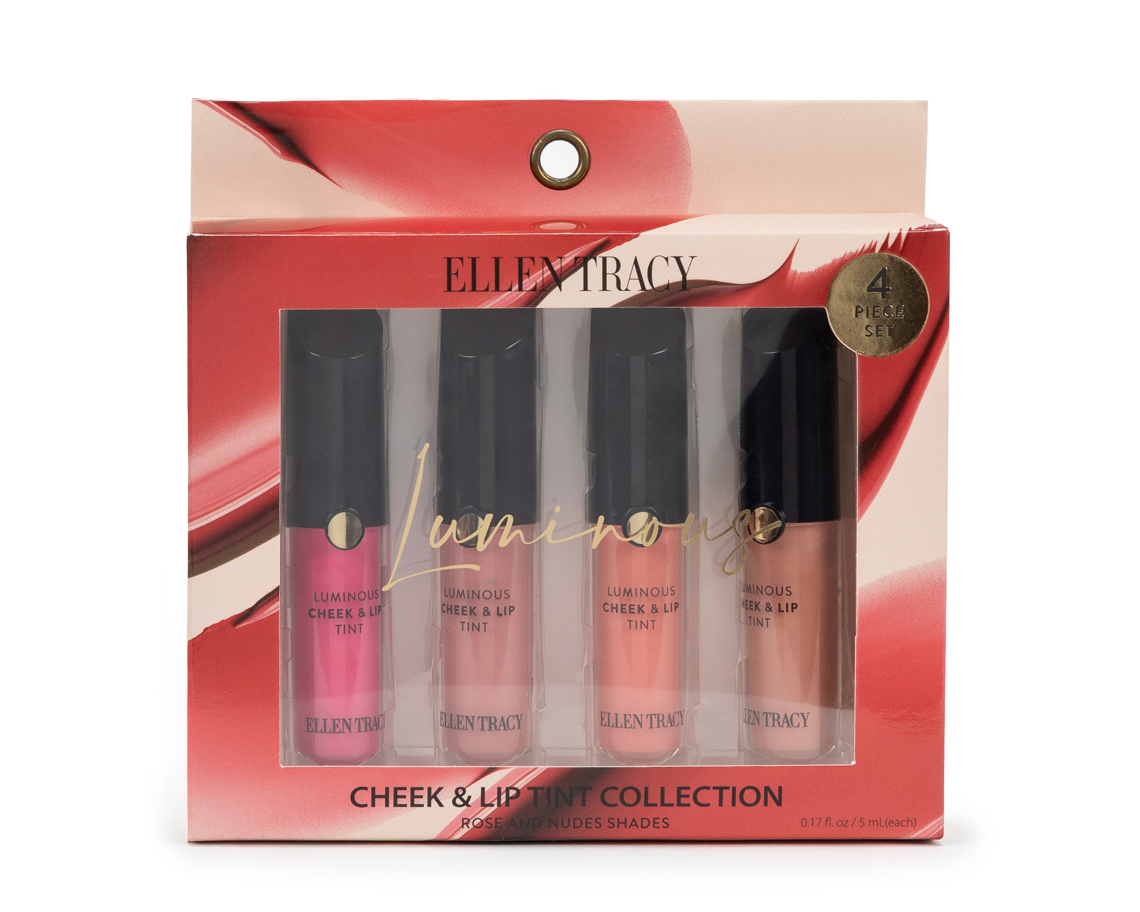 Foto 2 pulgar | Foto 1 | Tinta para Labios y Mejillas Ellen Tracy Luminous 4 Piezas