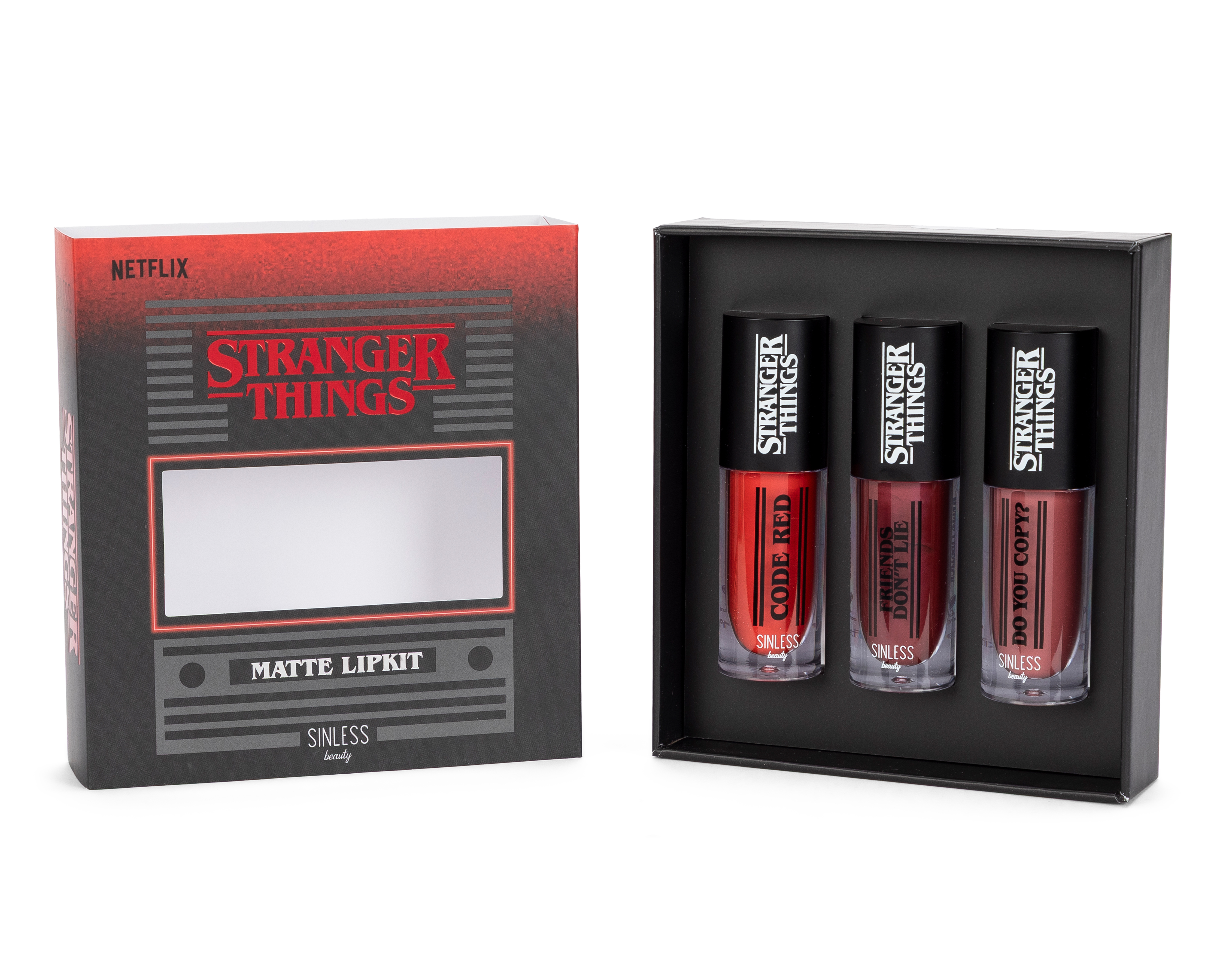 Foto 4 | Foto 4 | Labial Líquido Sinless Beauty Stranger Things Matte Lipkit 3 Piezas