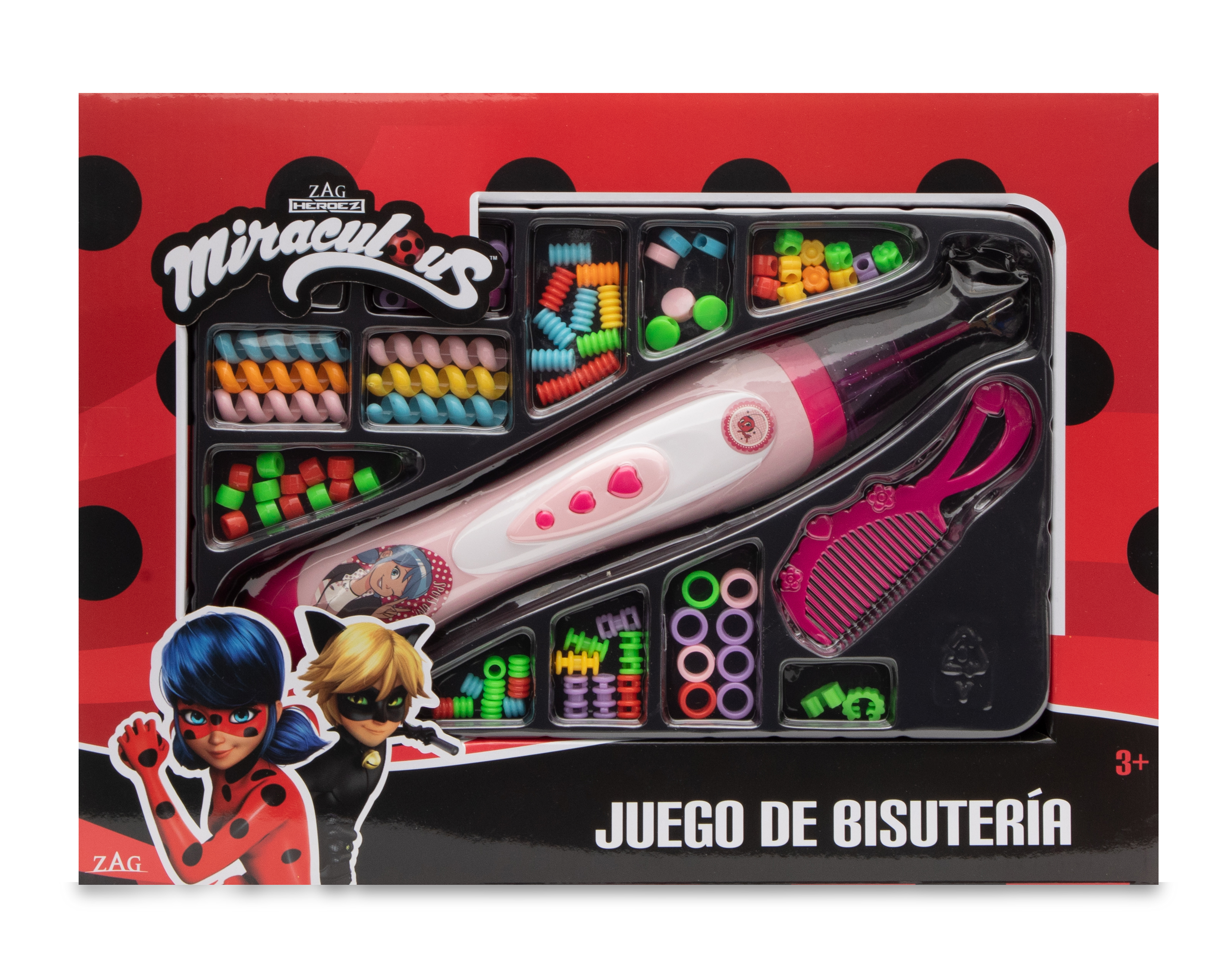 Kit Trenzador de Cabello ToyMark Miraculous con Accesorios