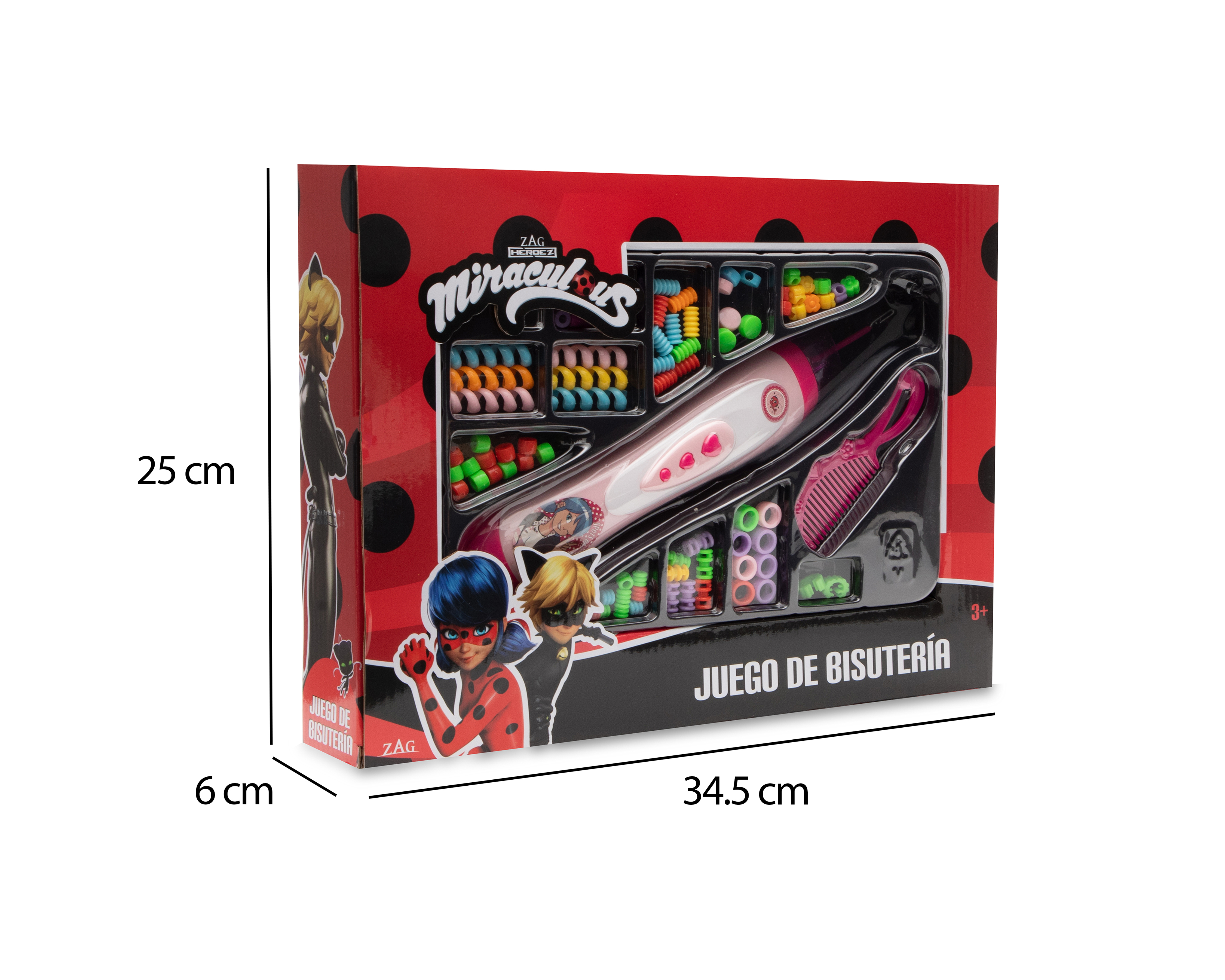 Foto 4 | Foto 4 | Kit Trenzador de Cabello ToyMark Miraculous con Accesorios