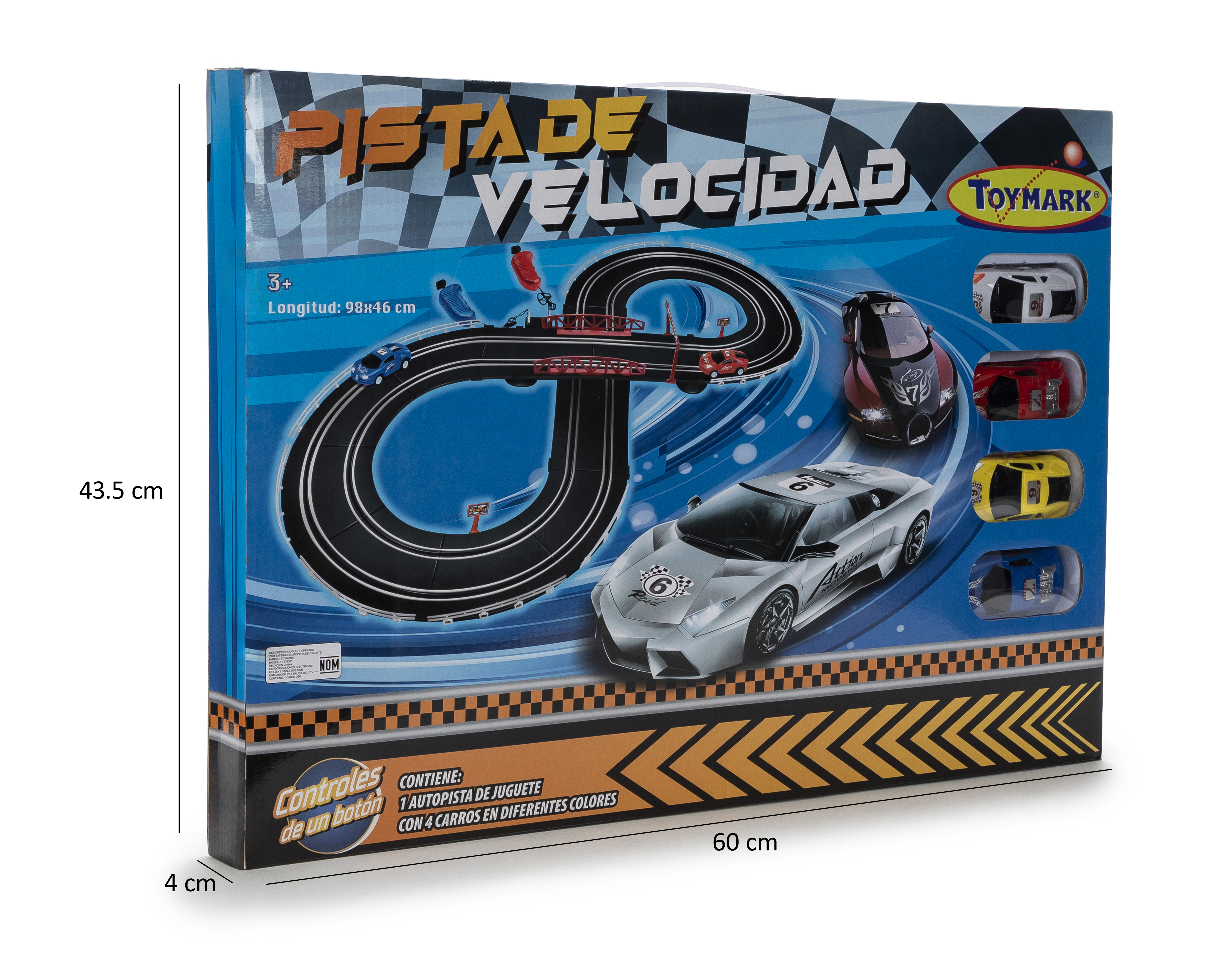 Foto 3 | Foto 3 | Pista de Carreras Toy Mark con 4 Vehículos