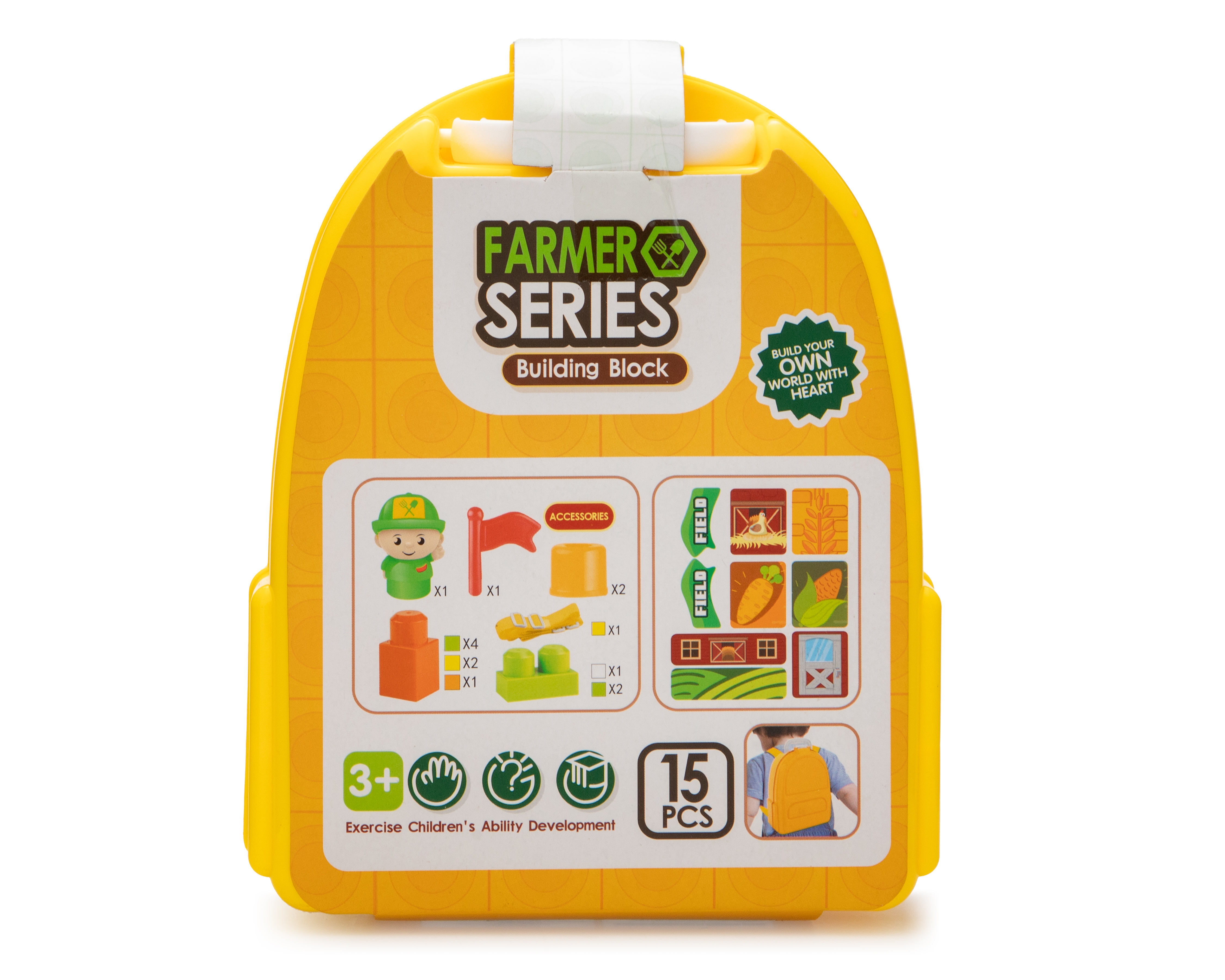 Foto 4 | Foto 4 | Mochila con Bloques de Construcción Toy Mark 15 Piezas