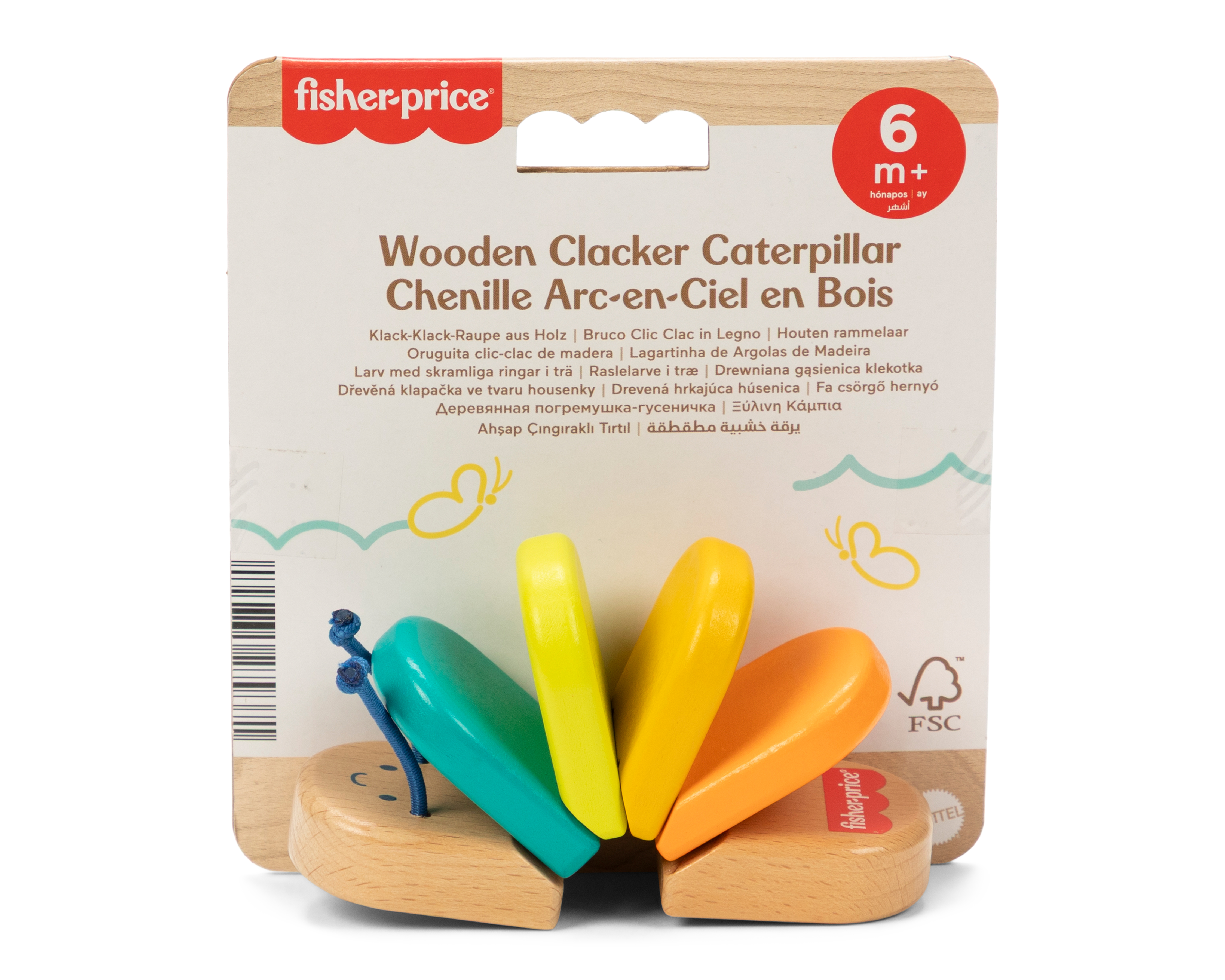 Oruguita Clic-Clac de Madera Fisher-Price