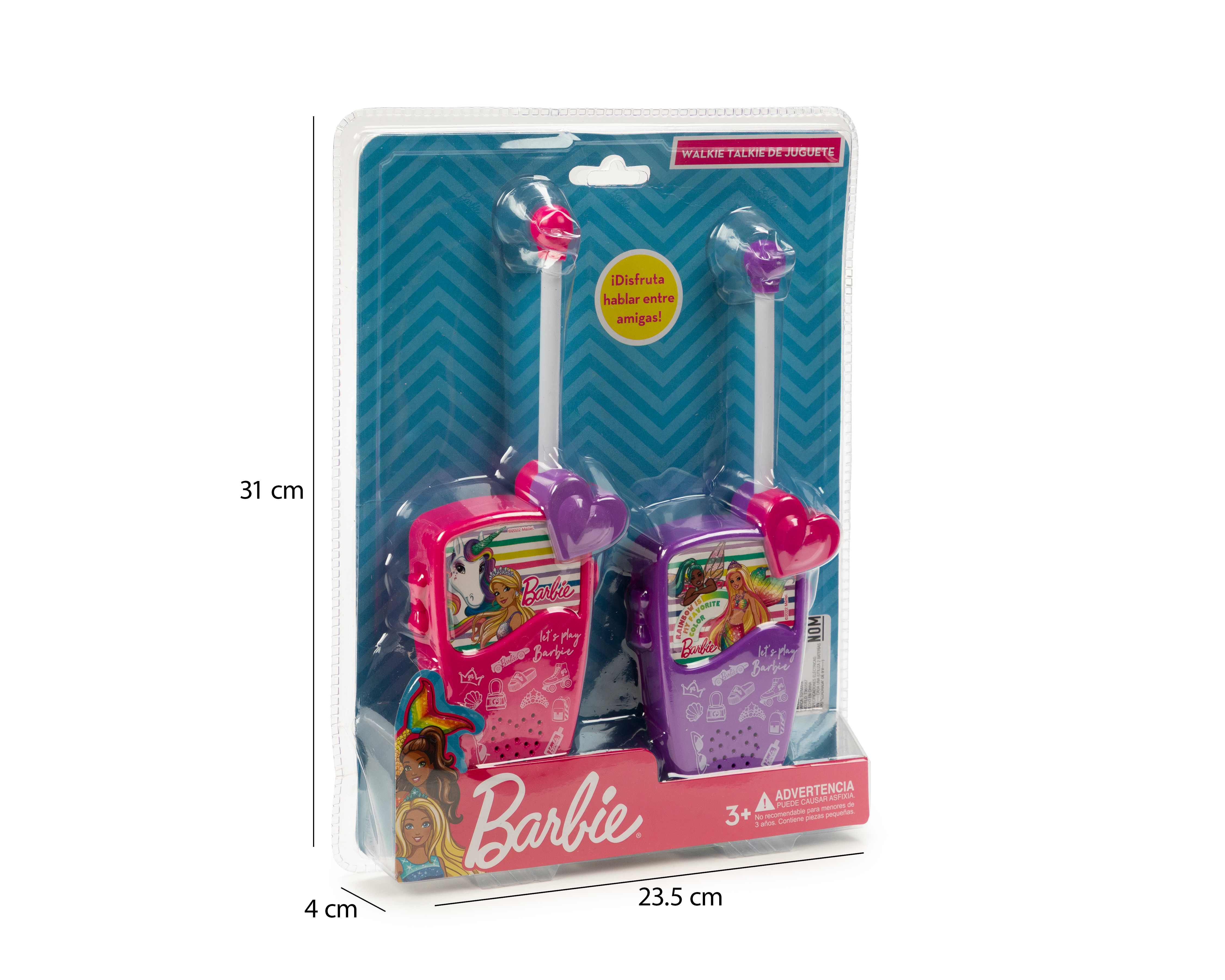 Foto 4 pulgar | Foto 3 | Walkie Talkies Toymark Barbie