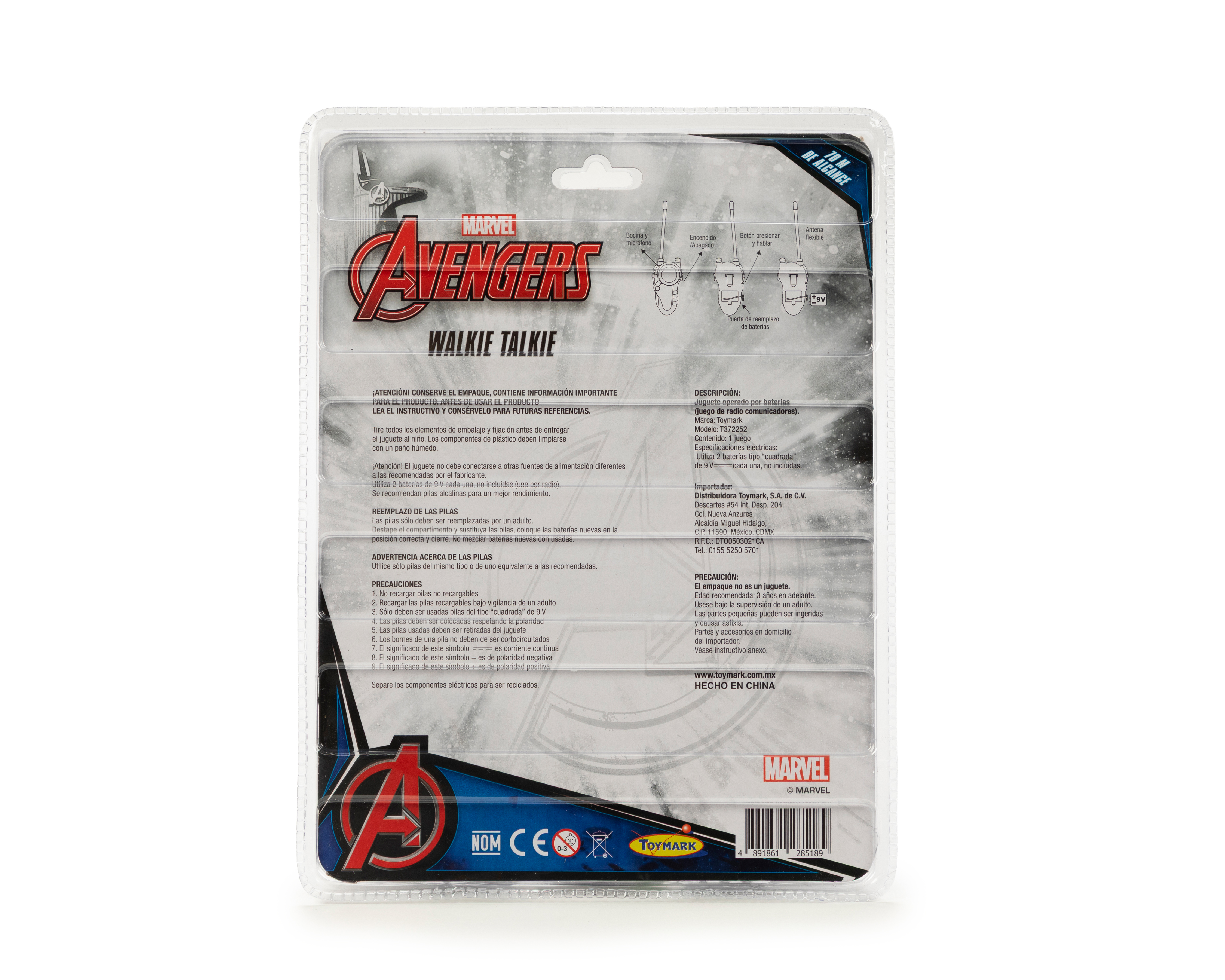Foto 3 pulgar | Foto 2 | Walkie Talkies Toymark Avengers