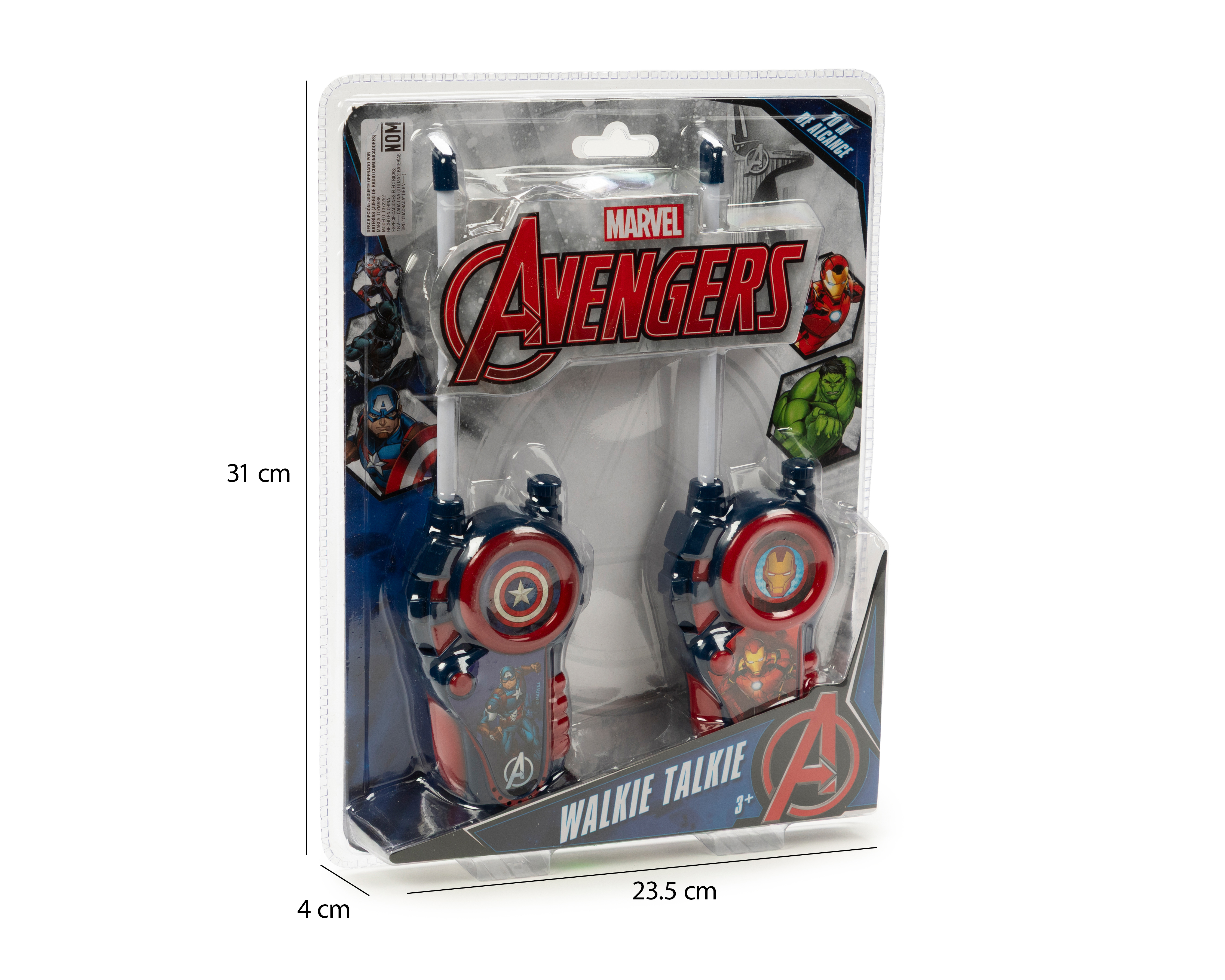 Foto 4 pulgar | Foto 3 | Walkie Talkies Toymark Avengers