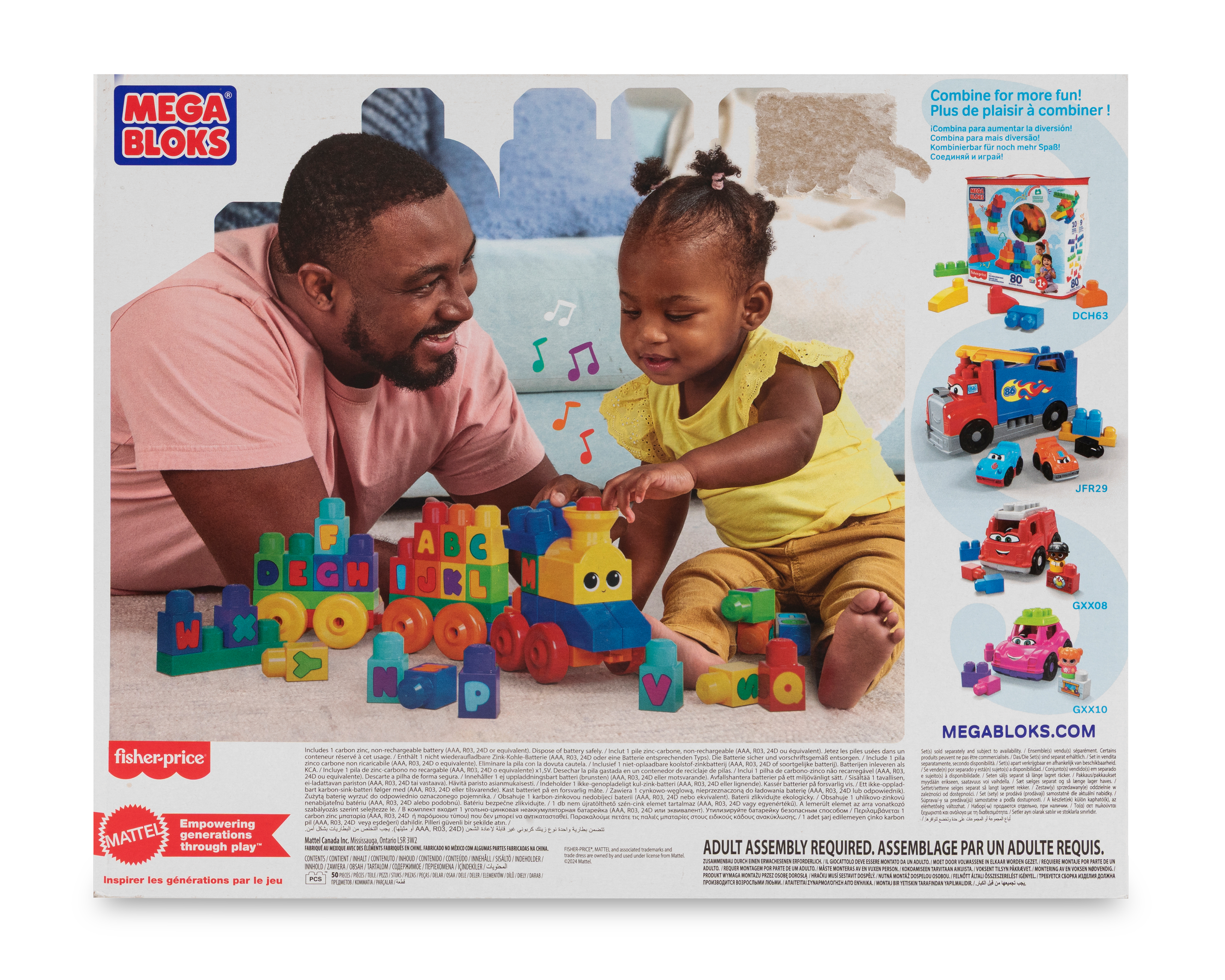 Foto 2 | Foto 2 | Tren Musical ABC Mega Bloks 50 Piezas