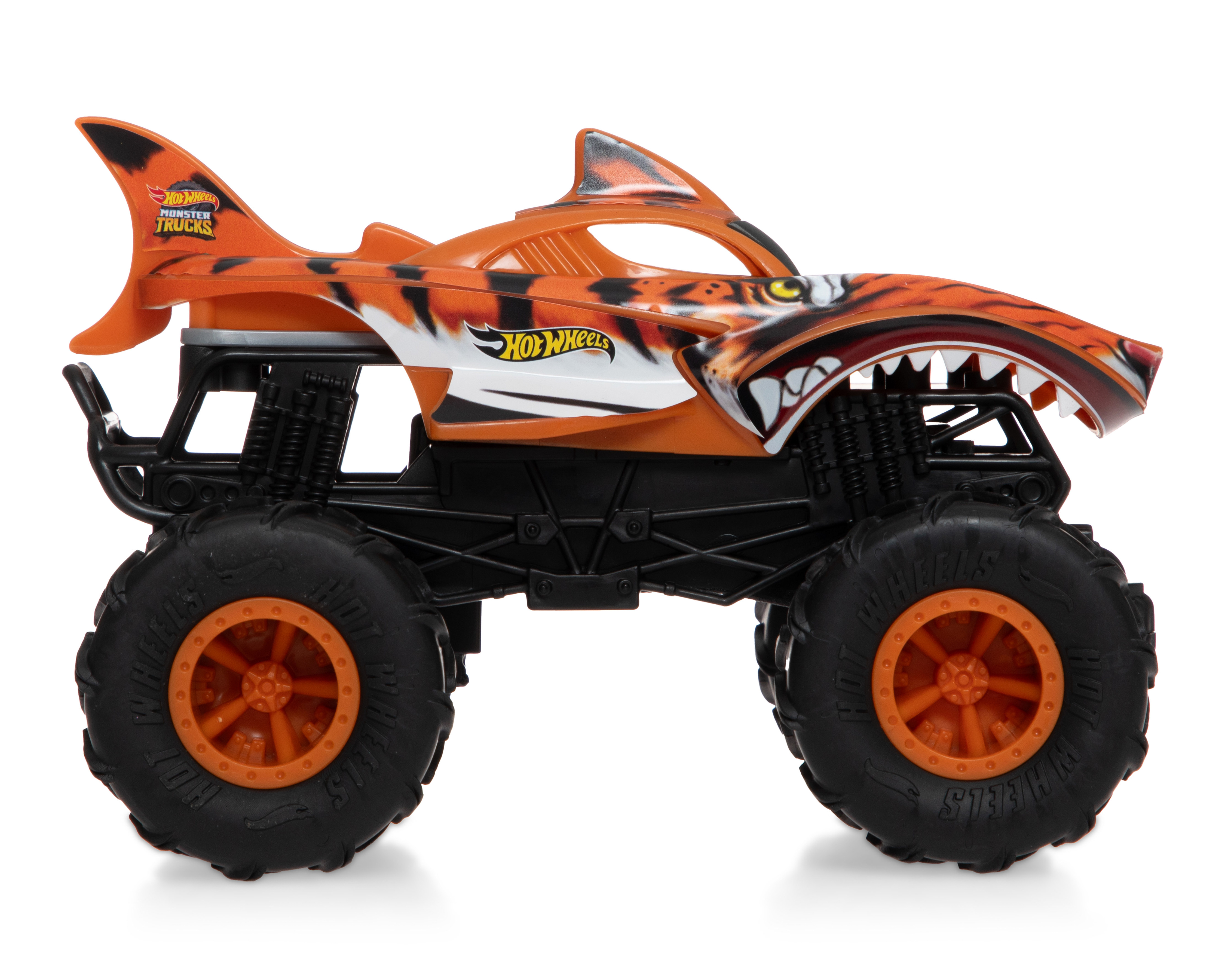 Foto 4 pulgar | Foto 3 | Carro de Control Remoto Hot Wheels Monster Trucks Tiger Shark