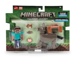 Steve y Burro Minecraft con Accesorios