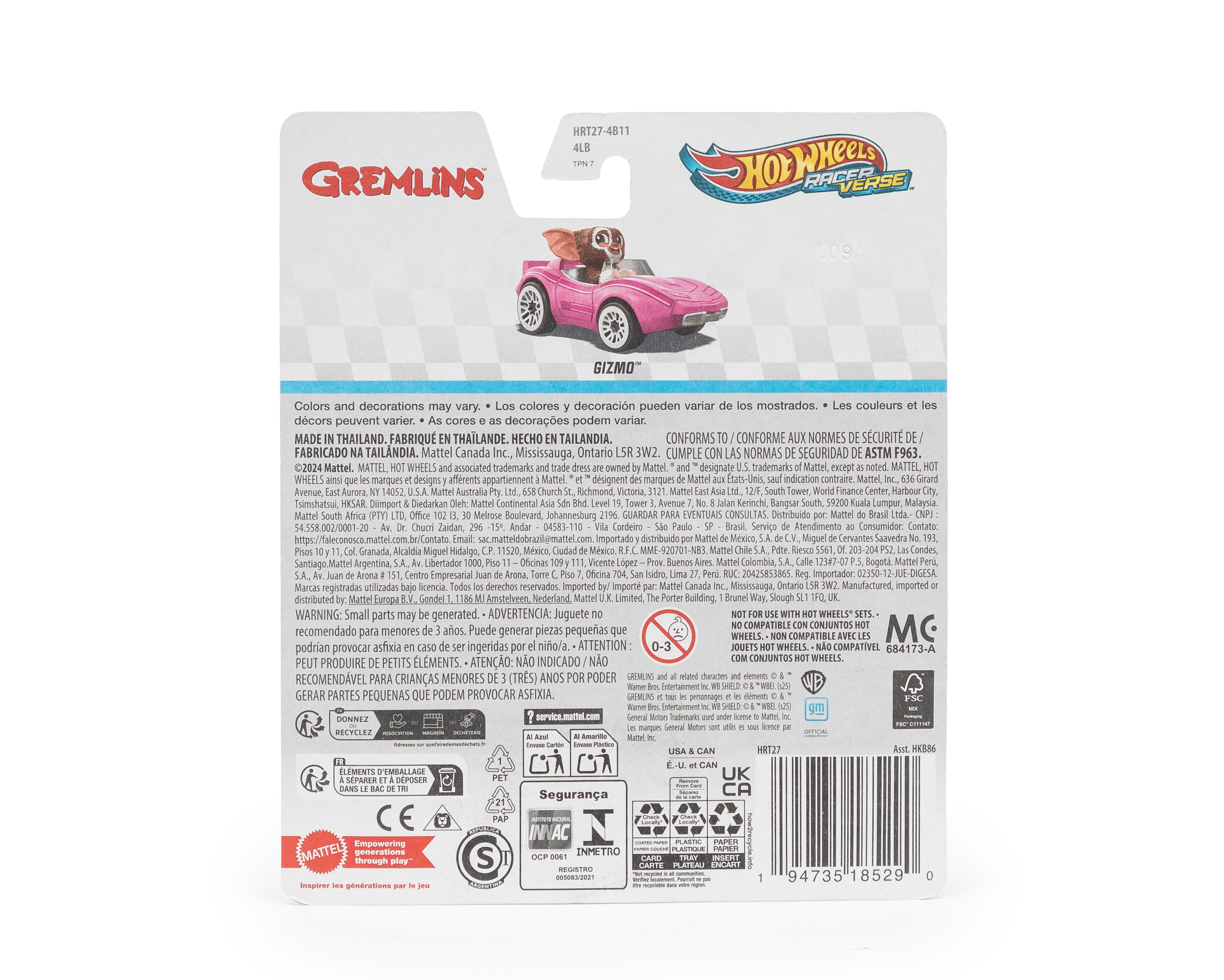 Foto 2 | Foto 2 | Carrito Hot Wheels Racer Verse Gremlins
