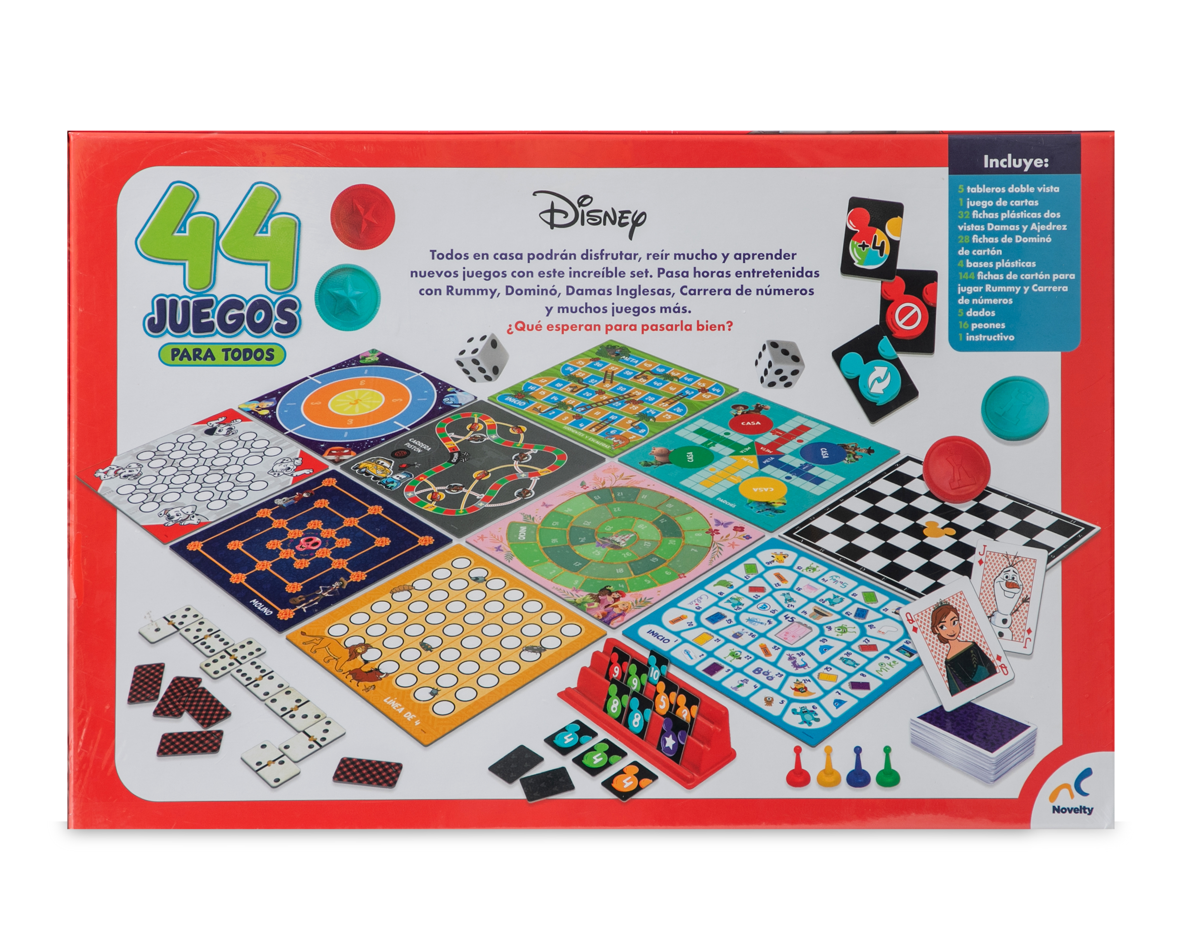 Foto 3 pulgar | Foto 2 | Juego de Mesa 44 Juegos para Todos Disney Novelty