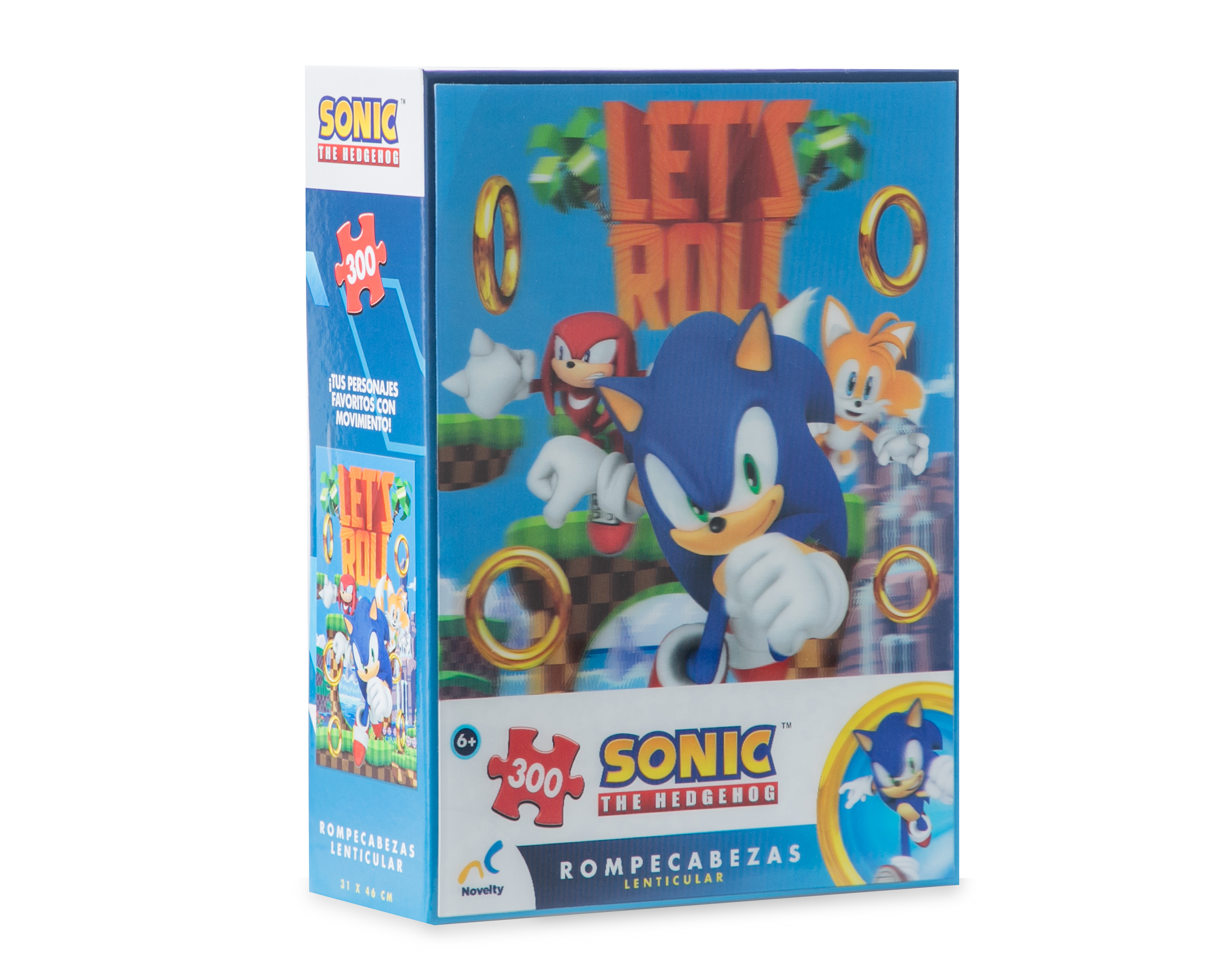 Foto 4 pulgar | Foto 3 | Rompecabezas Lenticular Sonic 300 Piezas