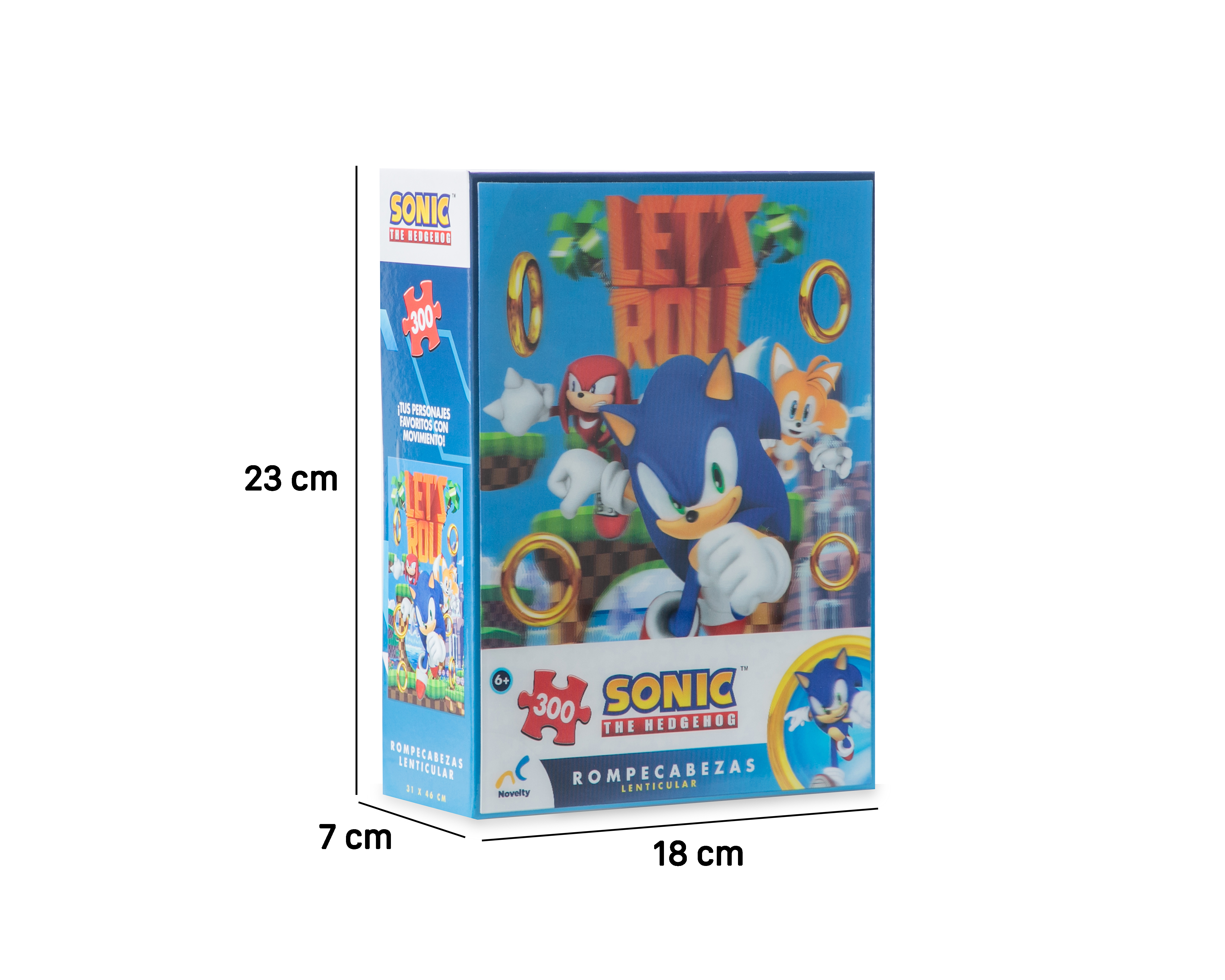 Foto 4 | Foto 4 | Rompecabezas Lenticular Sonic 300 Piezas