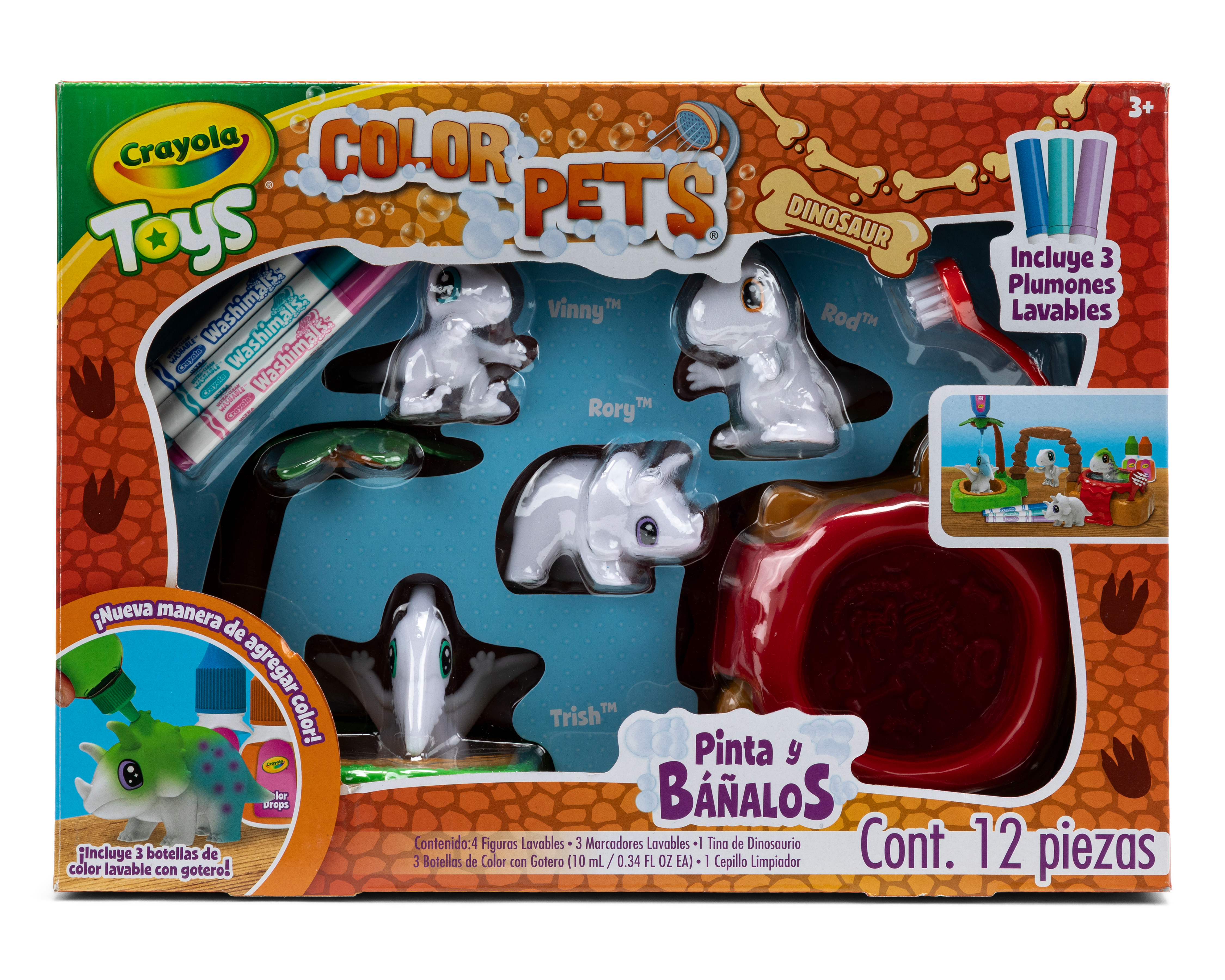 Foto 5 pulgar | Foto 4 | Figuras Crayola Color Pets Dinosaurios