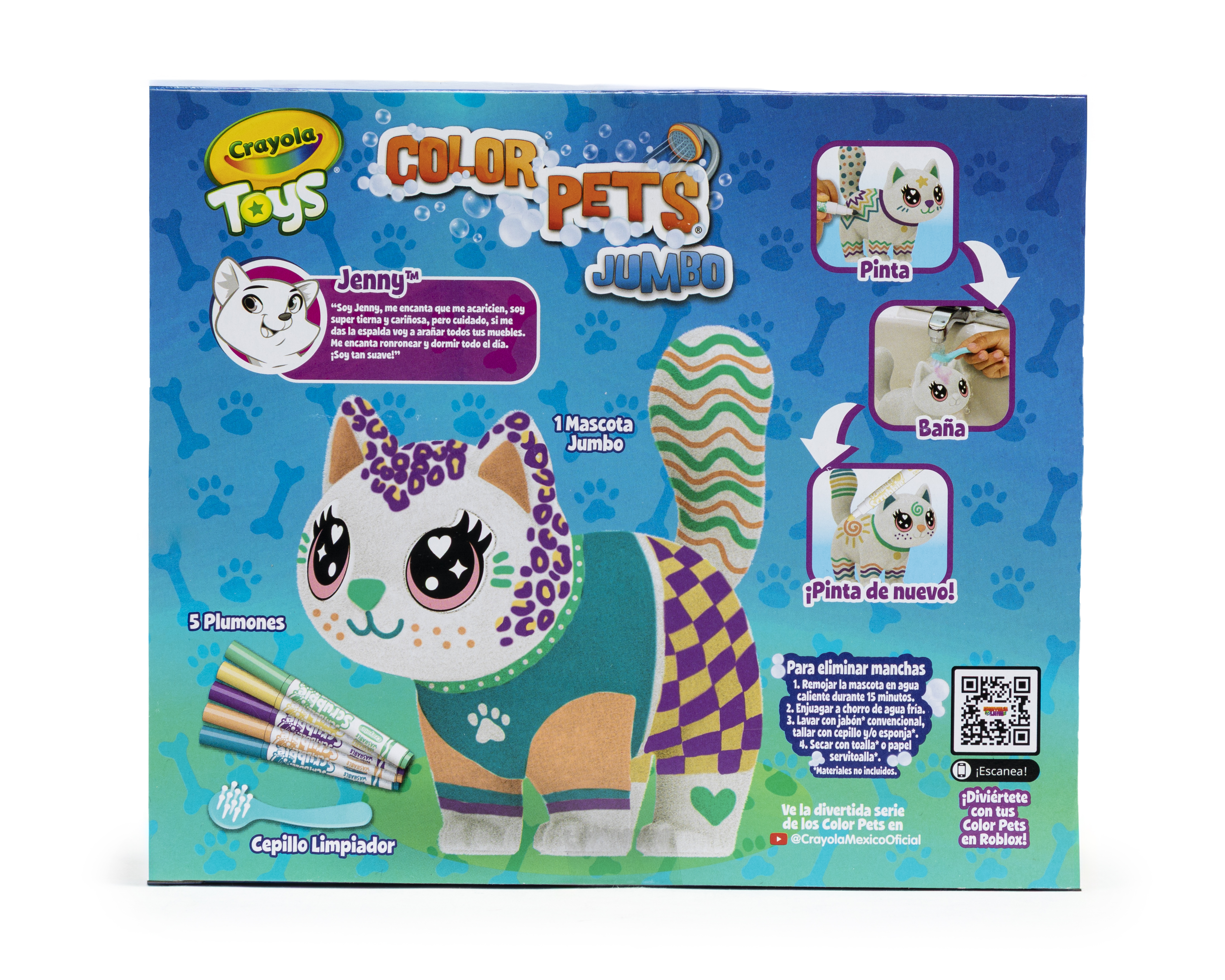 Foto 5 | Foto 5 | Gato Jenny Color Pets Jumbo Crayola con Accesorios