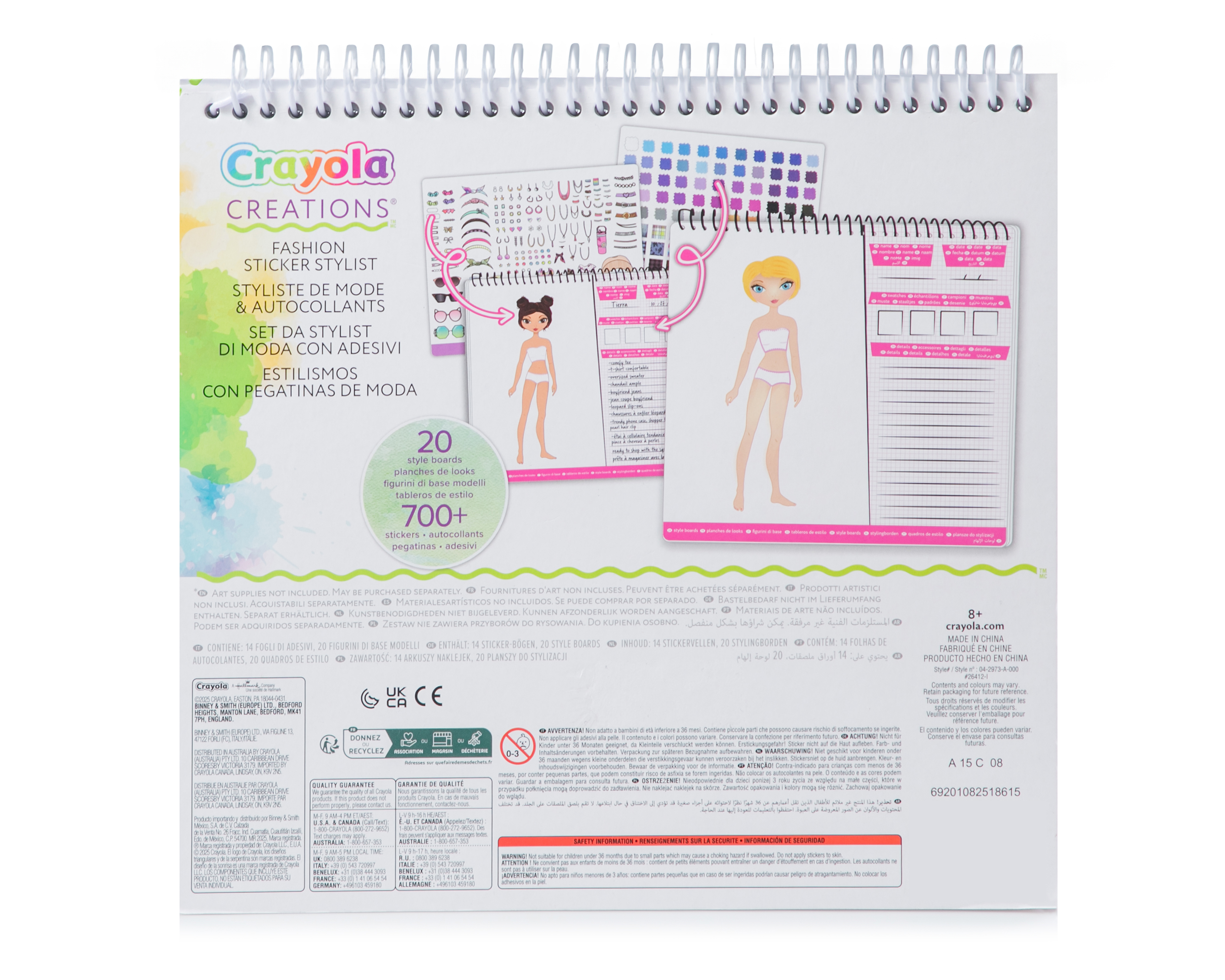 Foto 2 | Foto 2 | Set de Diseño con Stickers de Fashion Crayola Creations con Accesorios