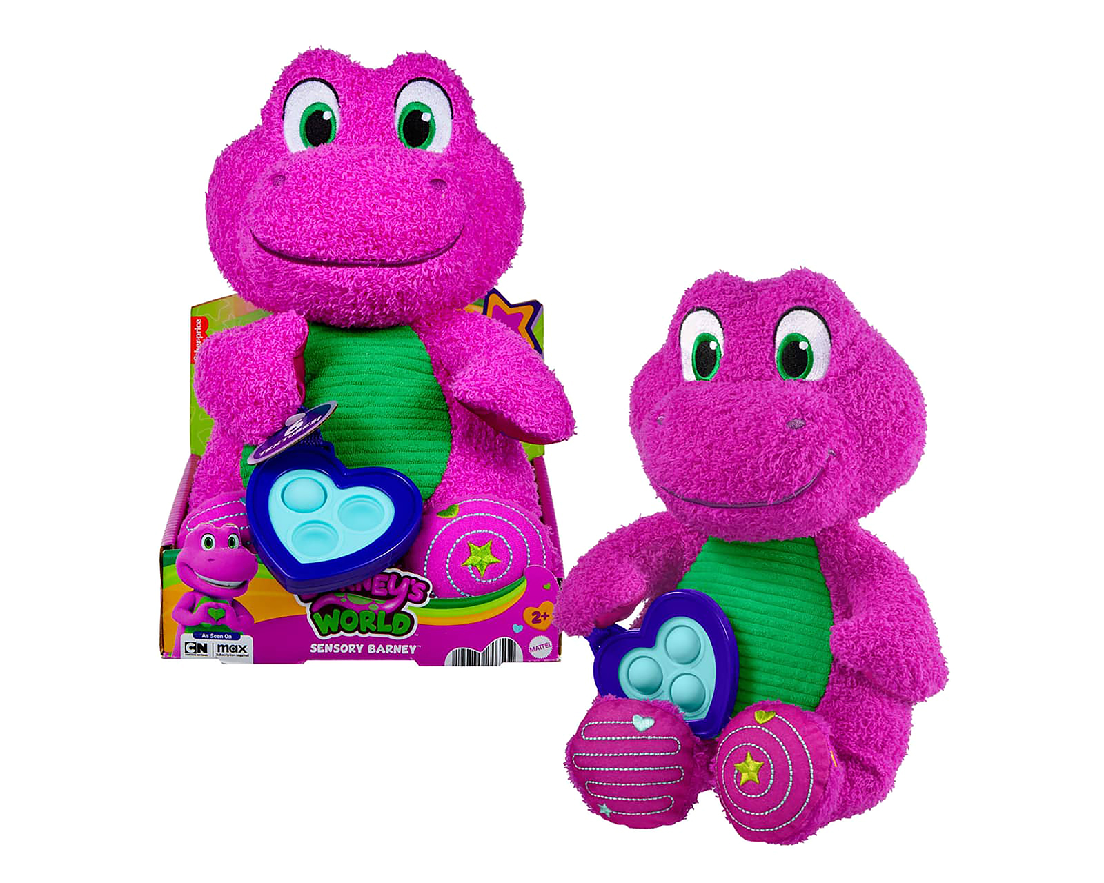 Foto 2 pulgar | Foto 1 | Barney de Peluche Fisher Price Sensorial