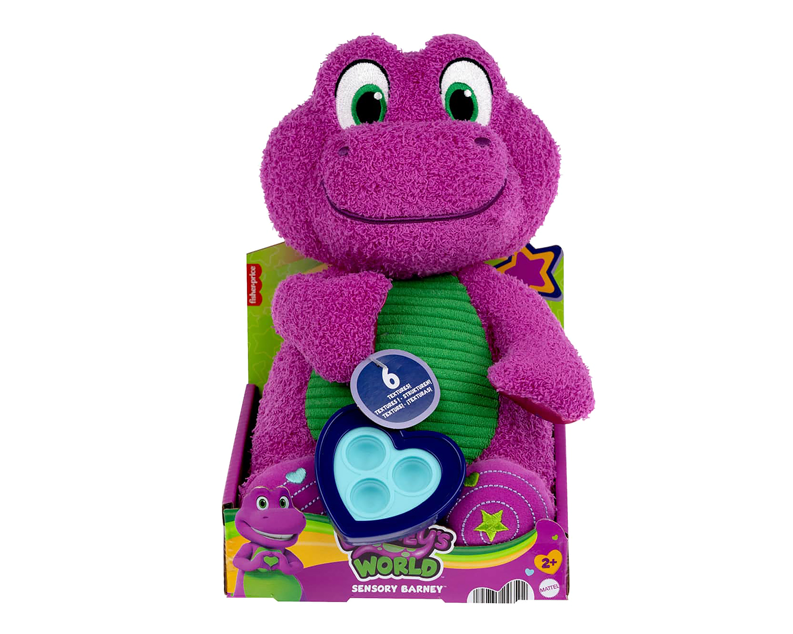 Foto 4 | Foto 4 | Barney de Peluche Fisher Price Sensorial